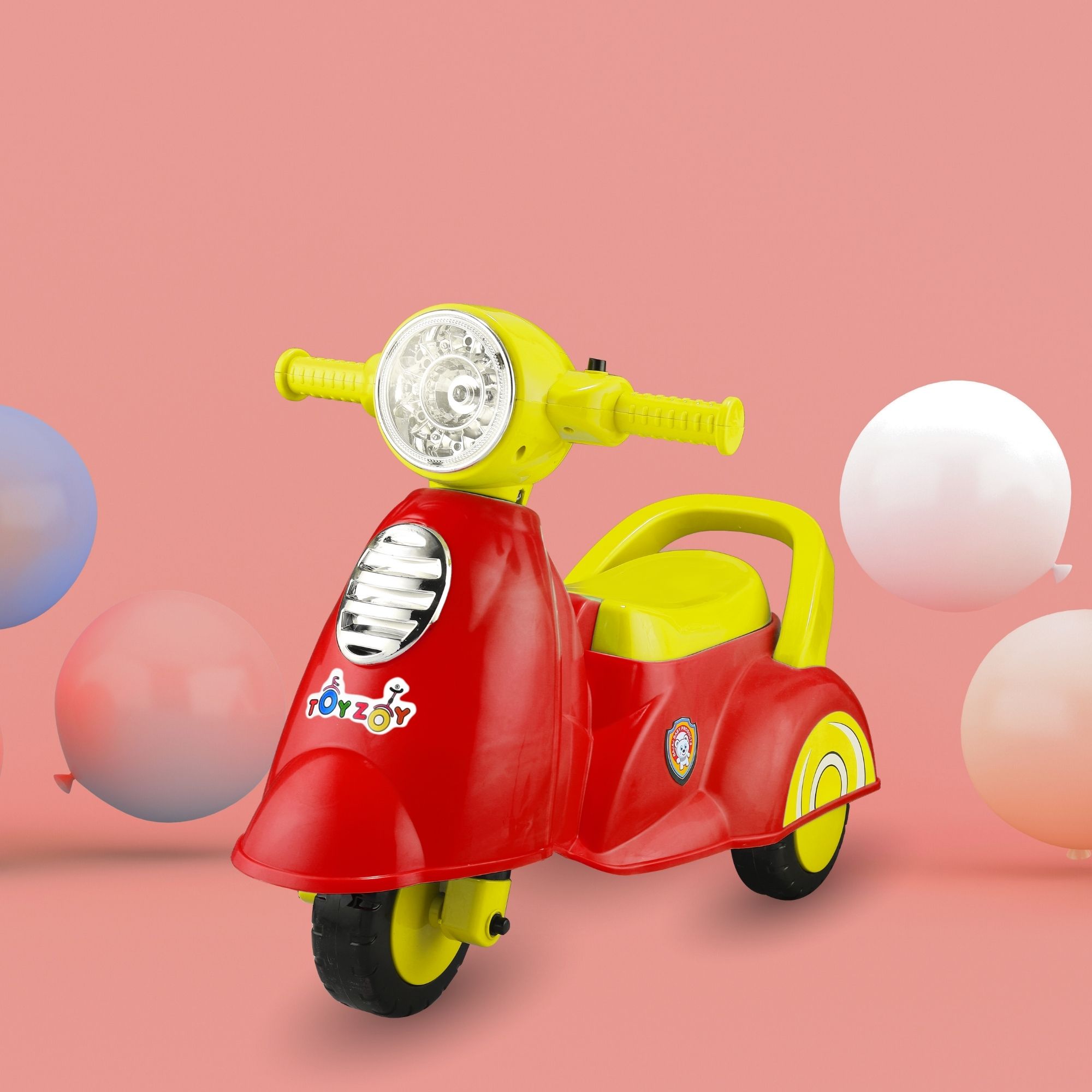 toyzoy Shooter Scooter Push Ride-on| Ages 1.5to3 years|Music&LED Light |Carrying 45kgs Scooter Non Battery Operated Ride On-picture-10