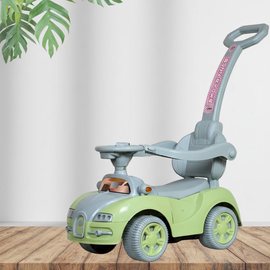 joyride Buzz+ Rider Ride-On Car for Kids | Music & Horn Steering | Back Support Handle Rideons & Wagons Non Battery Operated Ride On-picture-22