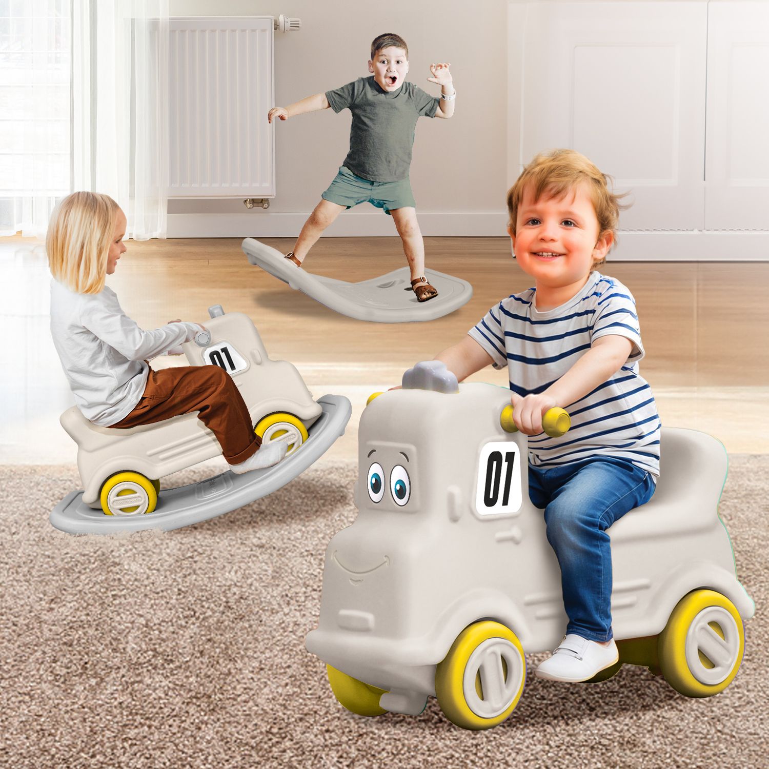 r for rabbit Rock N Ride Push Ride-on for Kids with Injury Free Round Edges and Silent Wheels Rideons & Wagons Non Battery Operated Ride On-picture-22