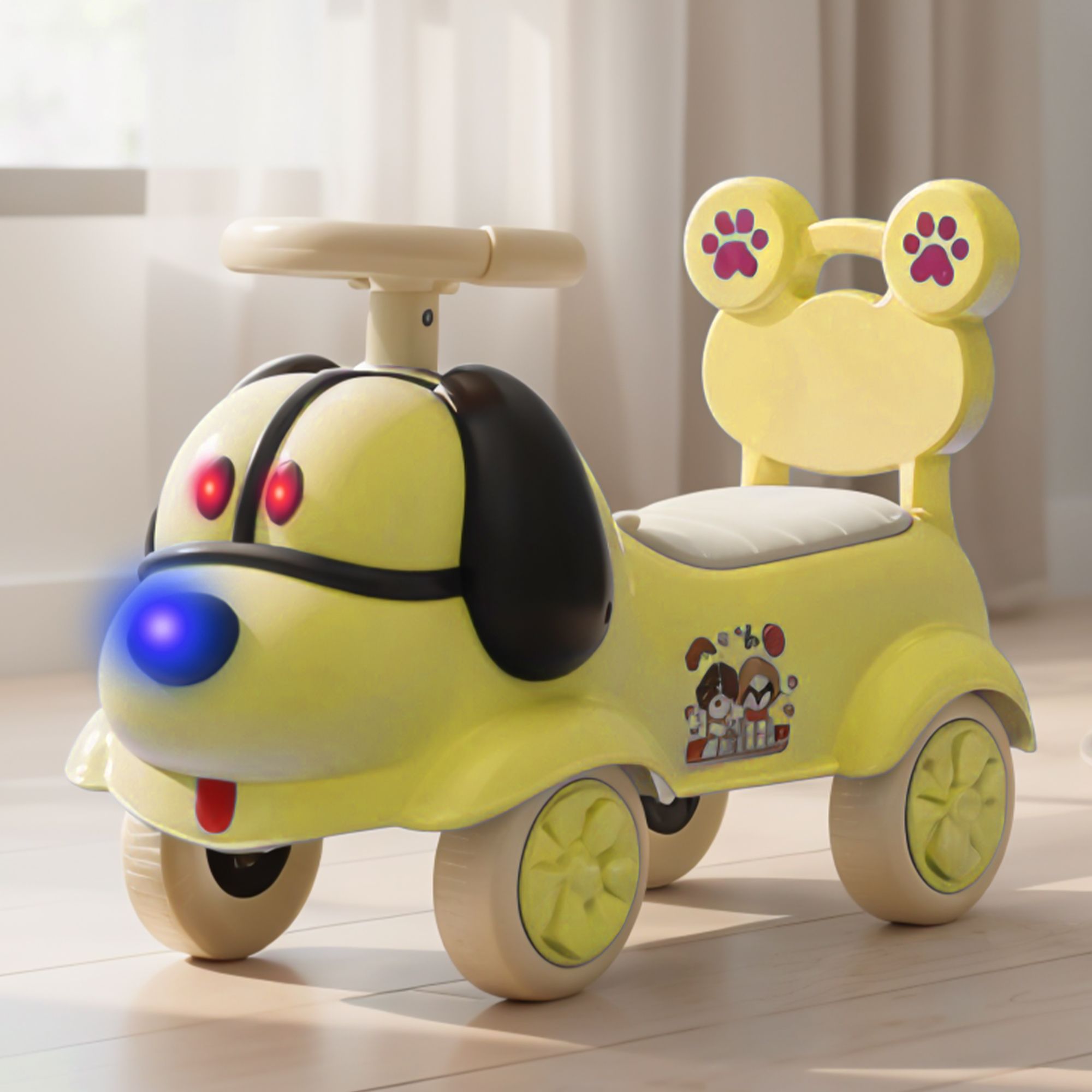 baybee Scooby Baby Ride on Car for Kids, Push Ride on Jeep with Music, Light & Backrest Rideons & Wagons Non Battery Operated Ride On-picture-45