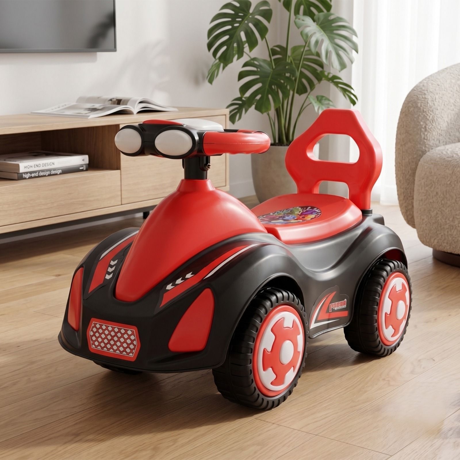 Kids Ride On Car Manual Push Toy with Steering Wheel Car Non Battery Operated Ride On-image-21
