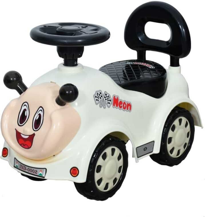dandles Neon Push Car with Music, for kids 1 to 3 years upto 25 Kgs Under Big Wheels Car Non Battery Operated Ride On-picture-36