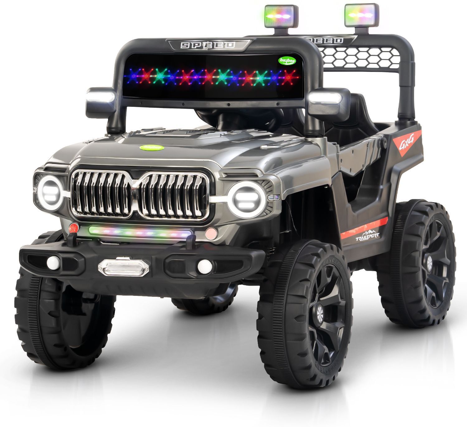 oh baby Elento Electric Jeep Ride on Baby Battery Jeep/Car for Kids with Light & Music Jeep Battery Operated Ride On-picture-42