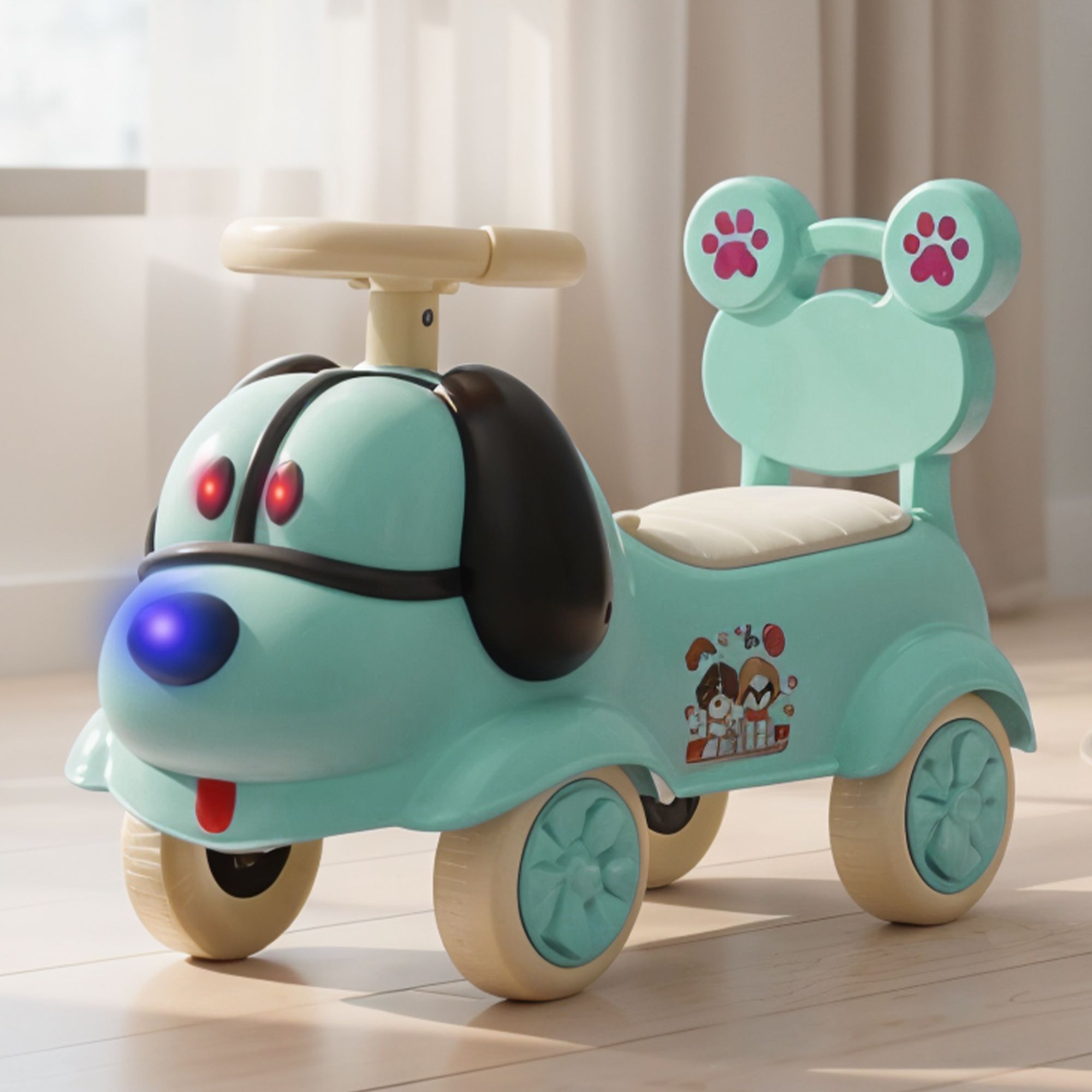baybee Scooby Baby Ride on Car for Kids, Push Ride on Jeep with Music, Light & Backrest Rideons & Wagons Non Battery Operated Ride On-picture-30