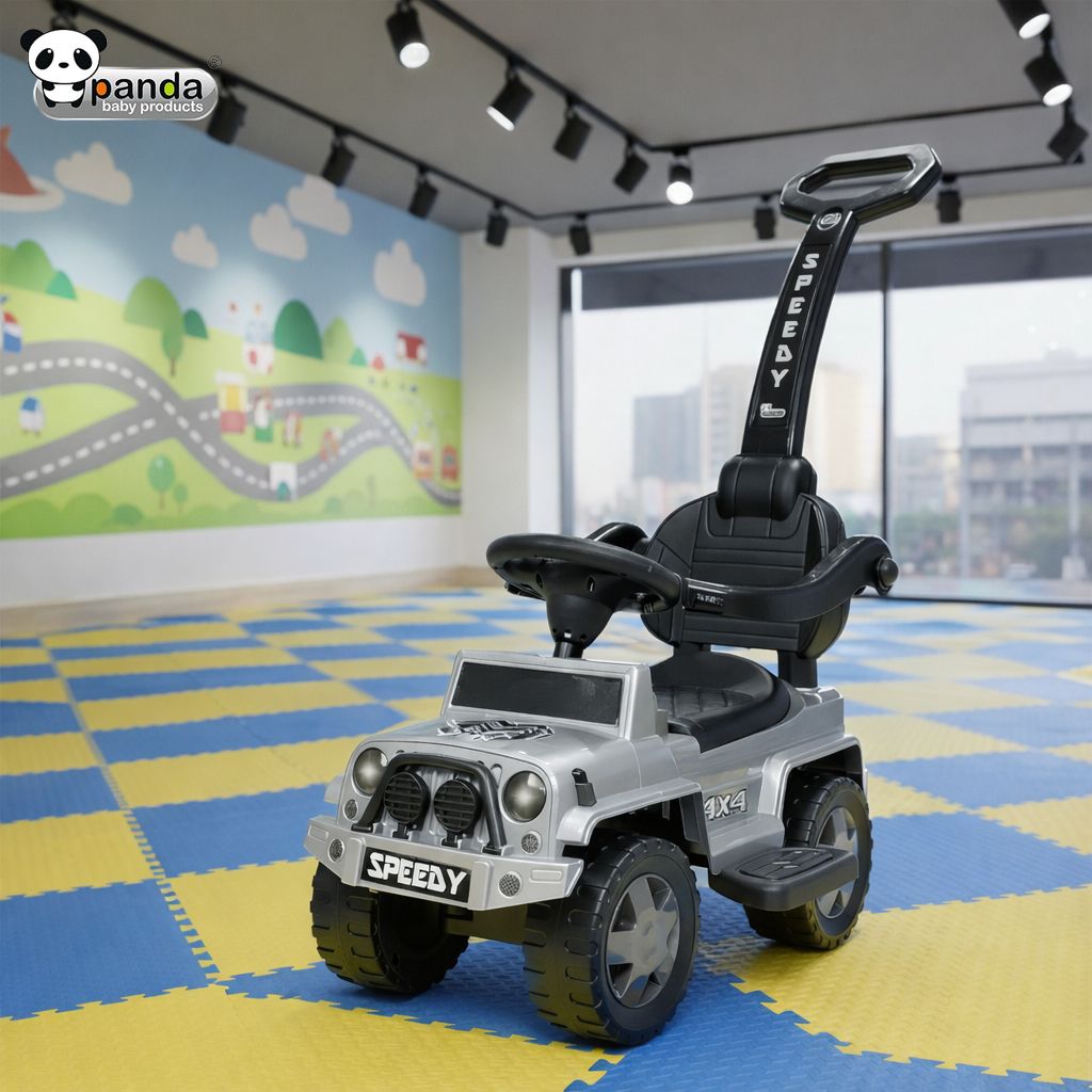Speedy_Plus_Silver Car Non Battery Operated Ride On-image-46