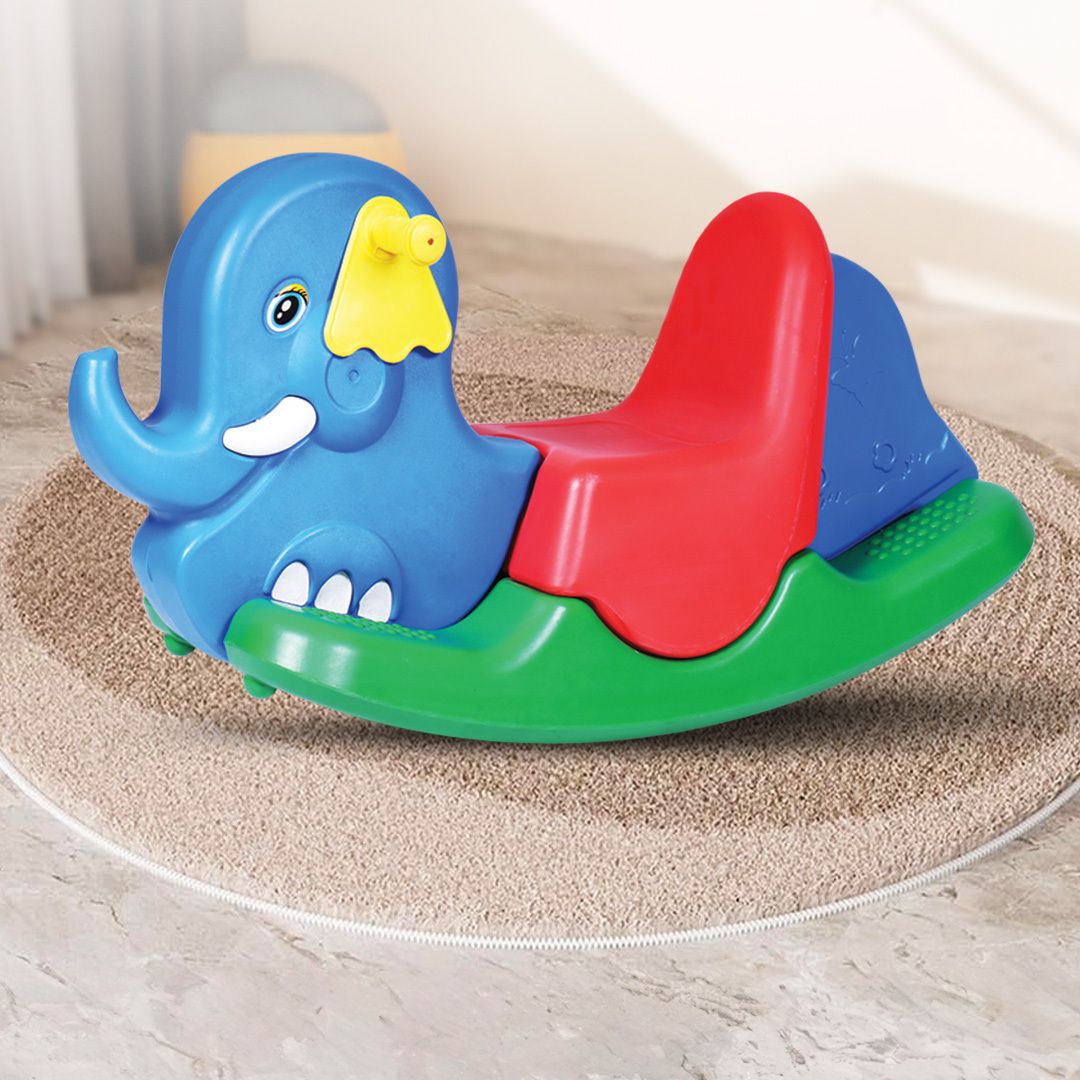 playgro Baby Elephant Ride-on Rocker For Toddlers Rideons & Wagons Non Battery Operated Ride On-picture-17