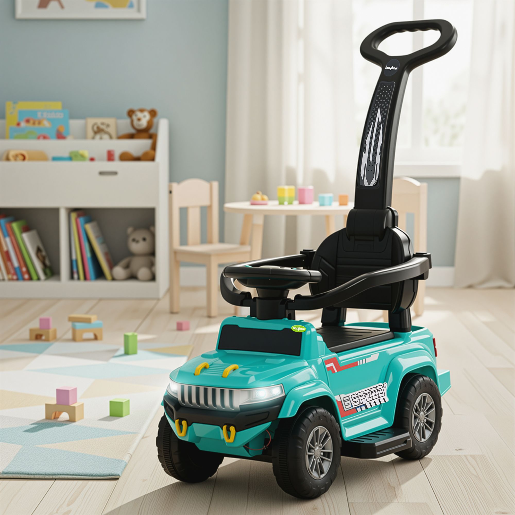Speedy Pro Baby Ride on Jeep Toys for Kids Push Car with Music & Light 1-4 Years Rideons & Wagons Non Battery Operated Ride On-image-20
