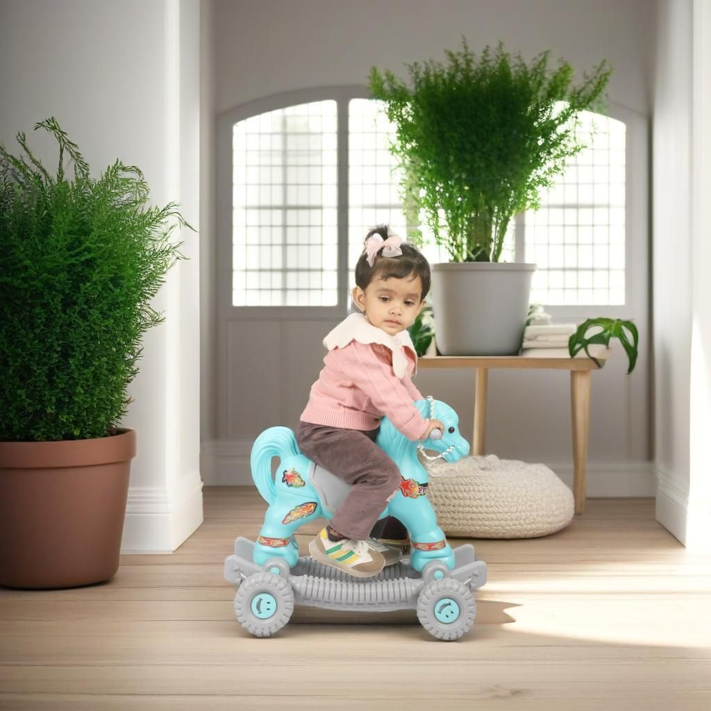 toyprofessor Baby Horse Rider and Rocker for Children Ages 1-5 Rideons & Wagons Non Battery Operated Ride On-picture-17