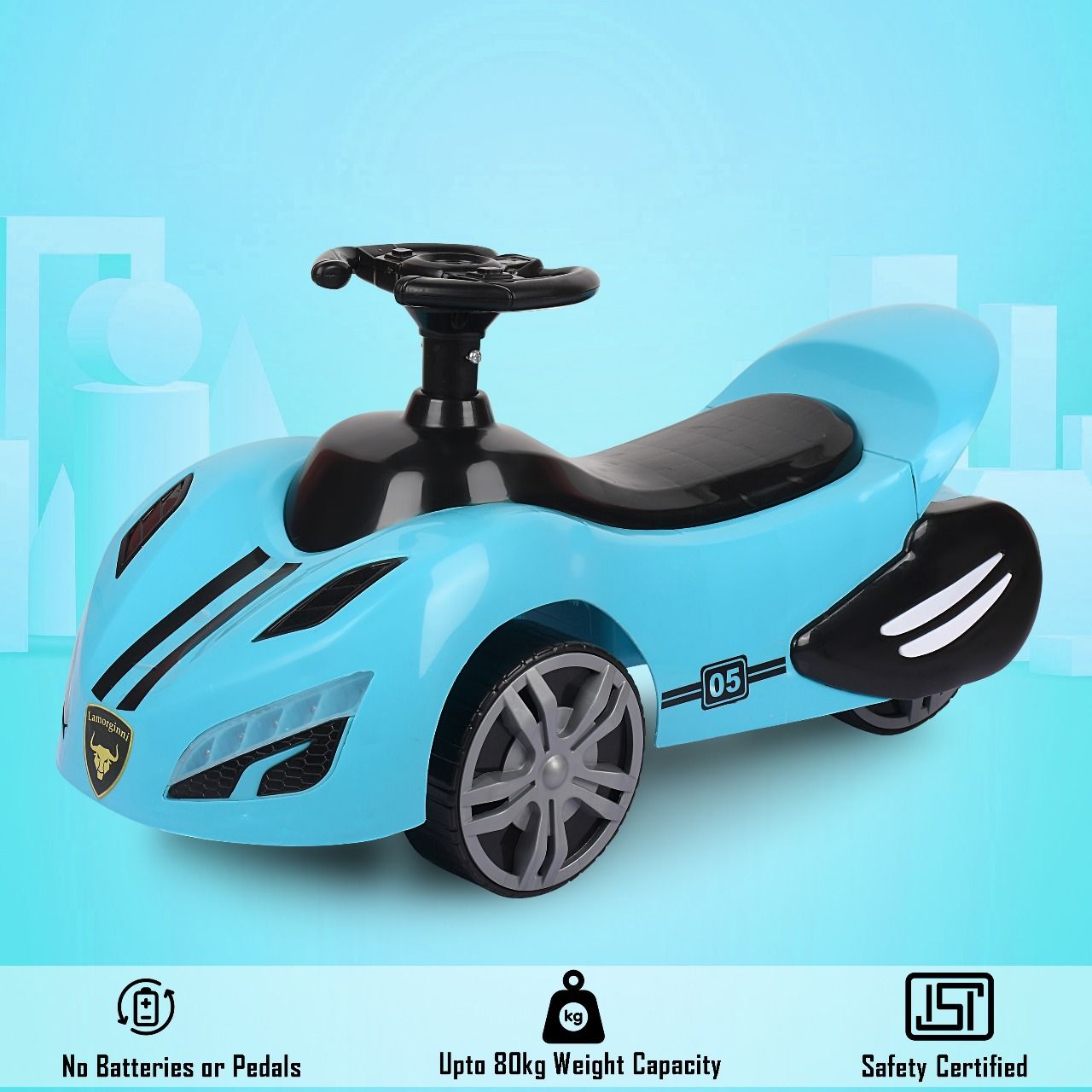 bravetot Stylish Ride On Push Car for Kids | Strong Plastic Body | Comfortable Seat Rideons & Wagons Non Battery Operated Ride On-picture-16