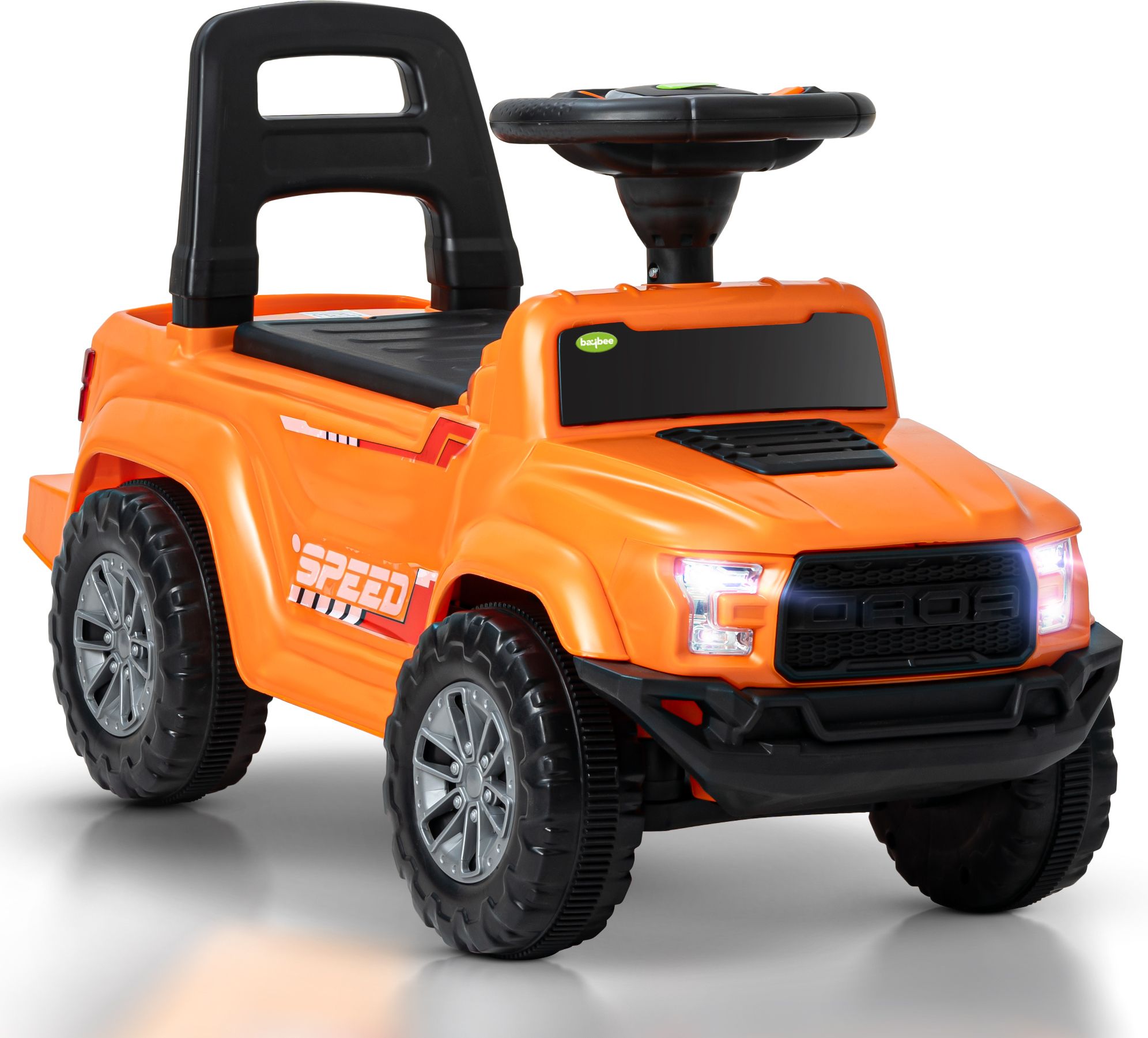 Baby Ride on Car for Kids, Push Ride on Jeep with Music, LED Light & Backrest Rideons & Wagons Non Battery Operated Ride On-image-33