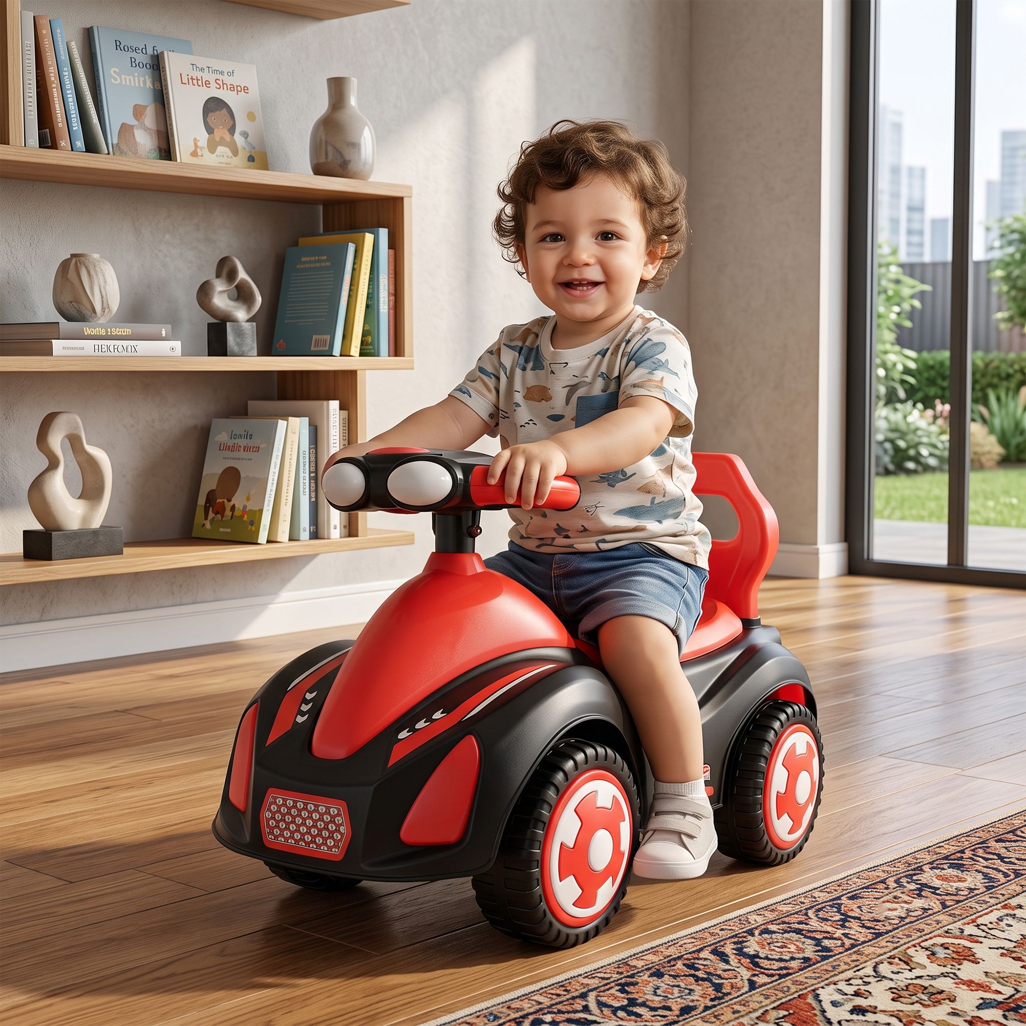 Kids Push Car Ride On Toy | Durable Plastic Ride On Car Car Non Battery Operated Ride On-image-20