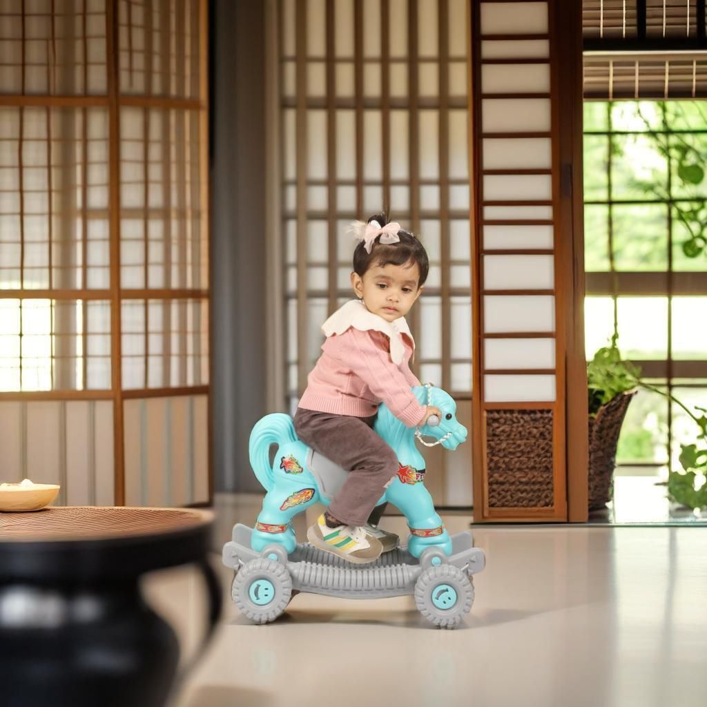 toyprofessor Craft Toy Baby Horse Rider and Rocker Engaging Boy Rideons & Wagons Non Battery Operated Ride On-picture-15