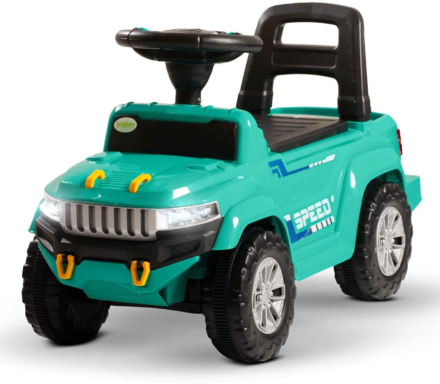 Speedy Baby Ride on Jeep Toys for Kids Push Car with Music & LED Light 1-4 Years Rideons & Wagons Non Battery Operated Ride On-image-17