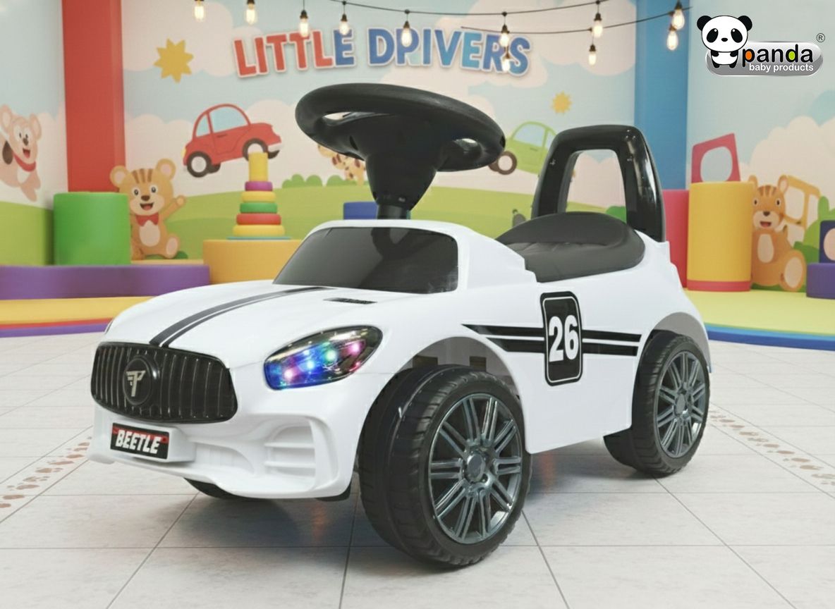 Beetle Ride on Jeep for Kids with Music & Light Car Non Battery Operated Ride On-image-15
