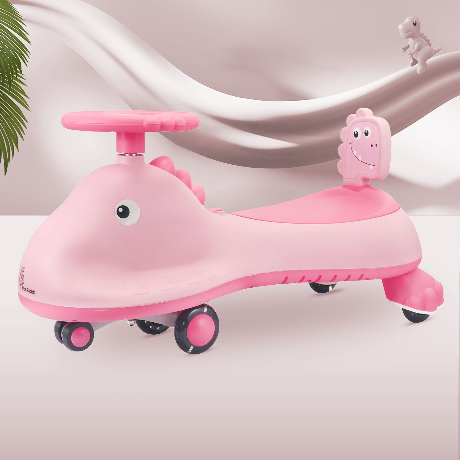 Iya Iya Dino Swing Car for Baby with LED Wheels and In-Built Music Rideons & Wagons Battery Operated Ride On-image-21