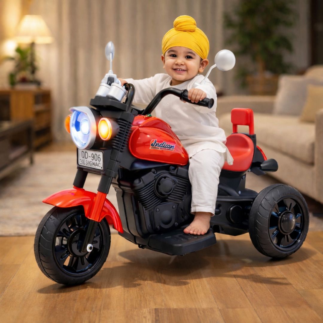 Kids Electric Ride-On Bike with Music & LED Lights Bike Battery Operated Ride On-image-44
