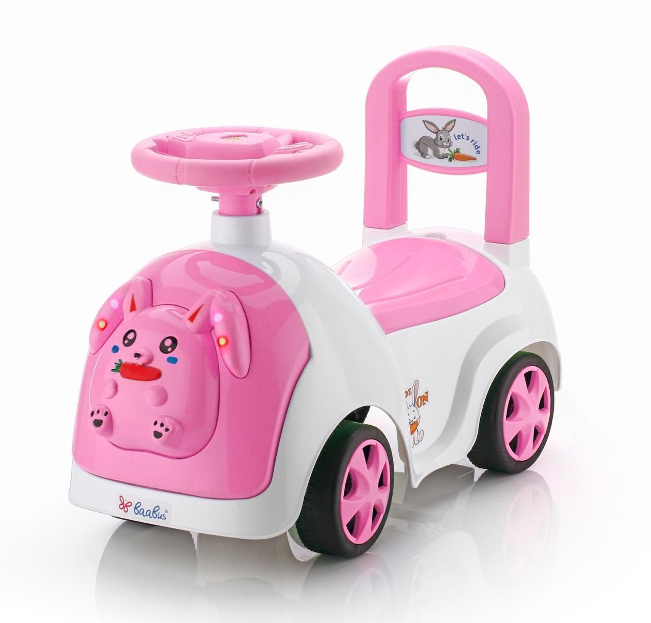 RABBIT Ride-On Baby/Kids Ride for Boys Girls 1-3 Years with Light Horn Storage Rideons & Wagons Non Battery Operated Ride On