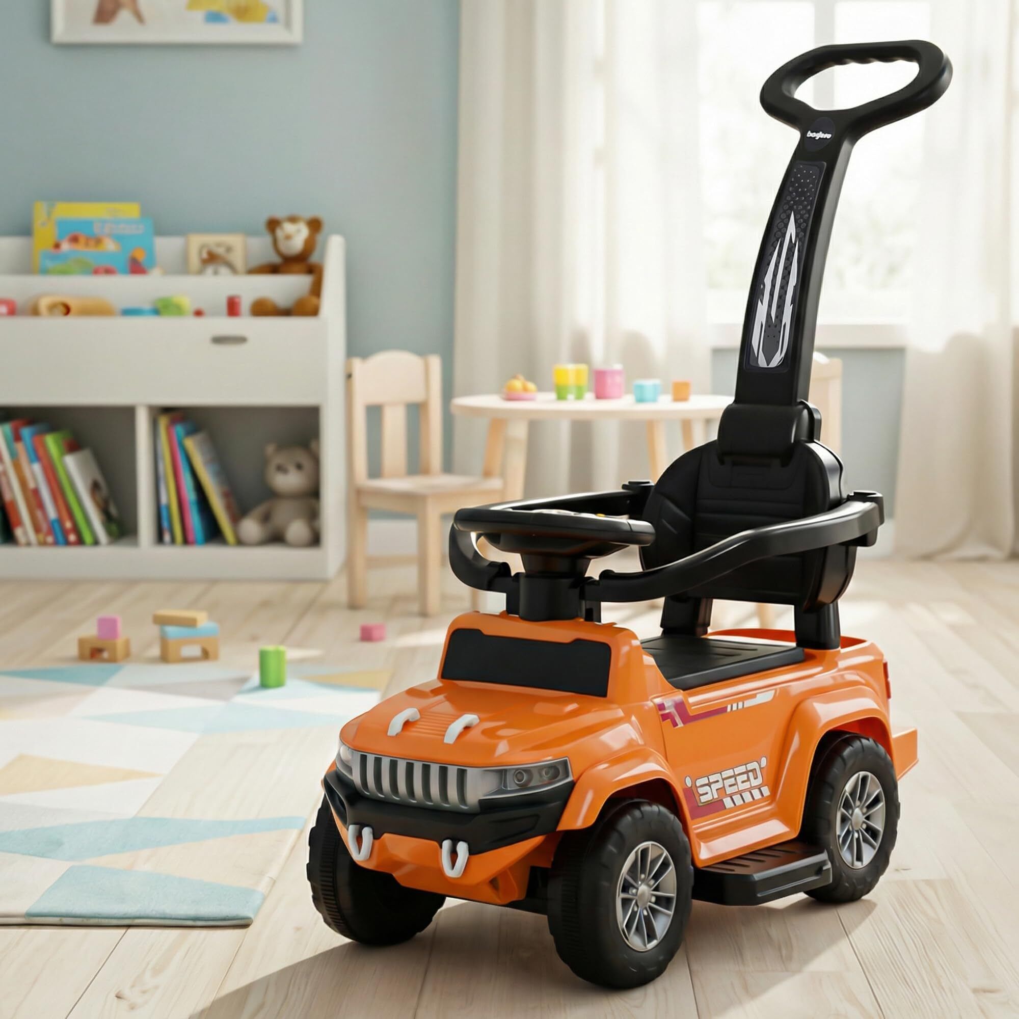 Speedy Pro Baby Ride on Jeep Toys for Kids Push Car with Music & Light 1-4 Years Rideons & Wagons Non Battery Operated Ride On-image-26