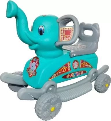 Baby Elephant Rider for Kids 1-5 Years Rideons & Wagons Non Battery Operated Ride On