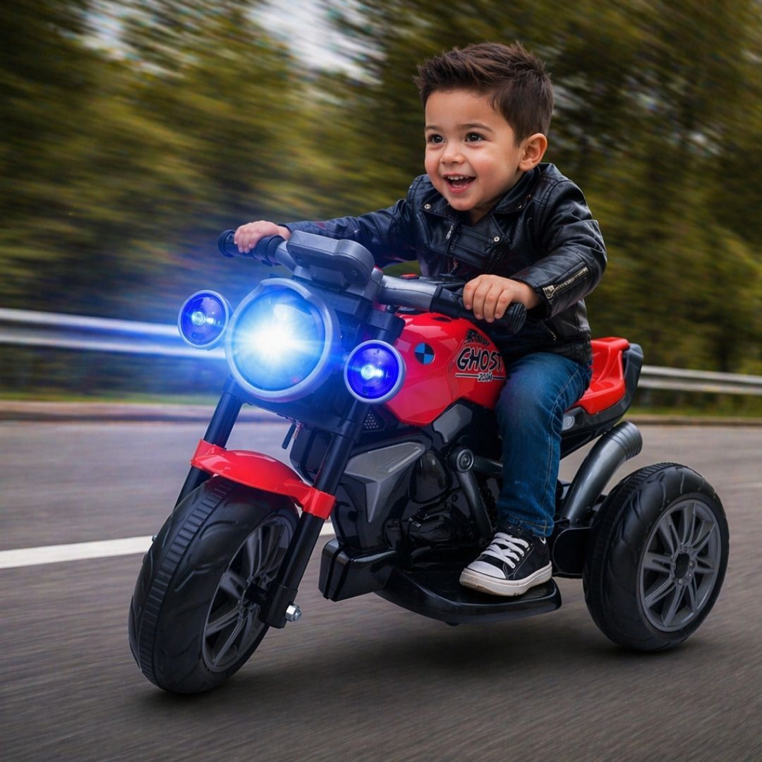 a+13 toys Ghost Rider Ride On Bike for Kids 2-5 Years with 6V Battery & Music Bike Battery Operated Ride On-picture-35
