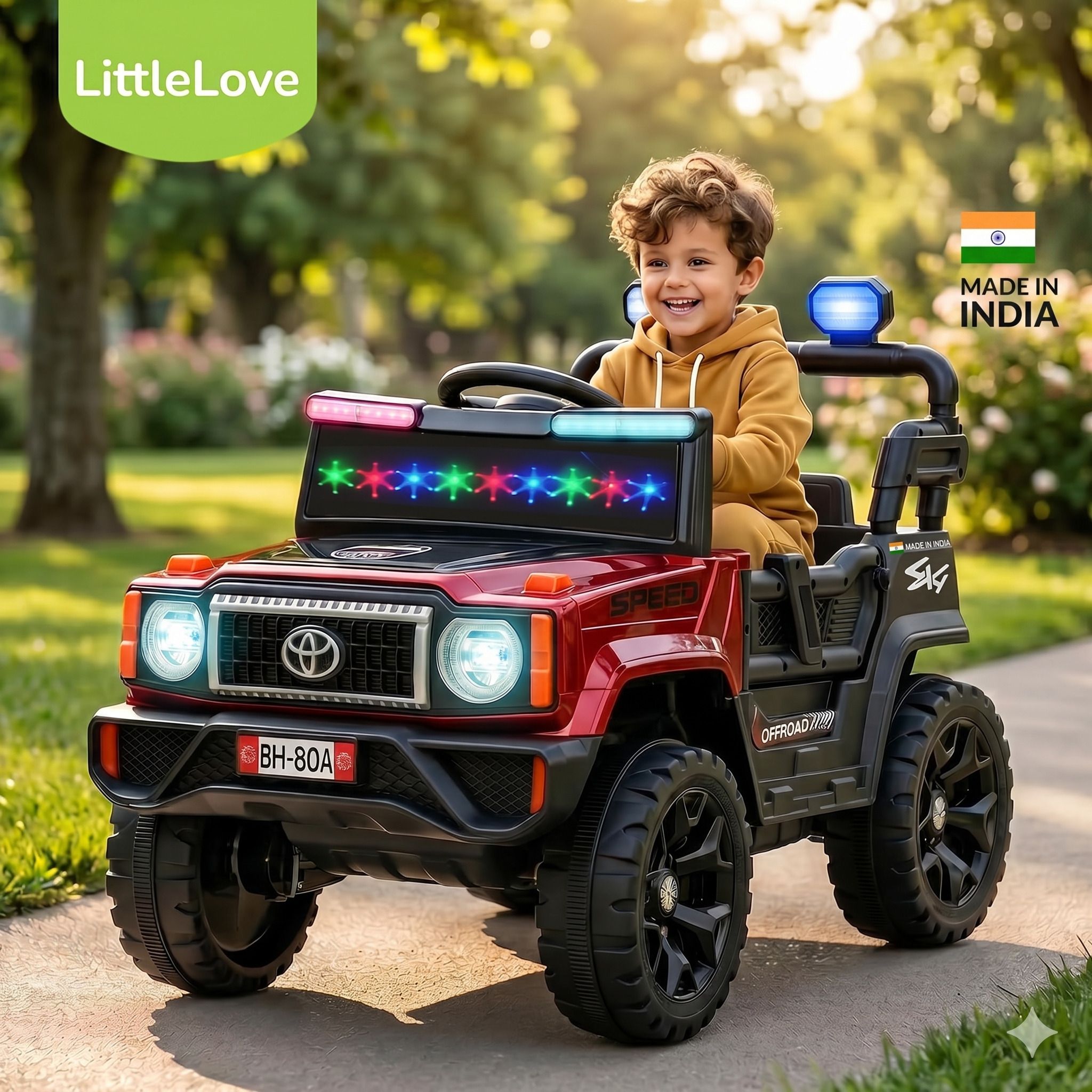 4x4 Off Road Electric Ride On Jeep for Kids with 12V Battery Parental Remote Jeep Battery Operated Ride On-image-46