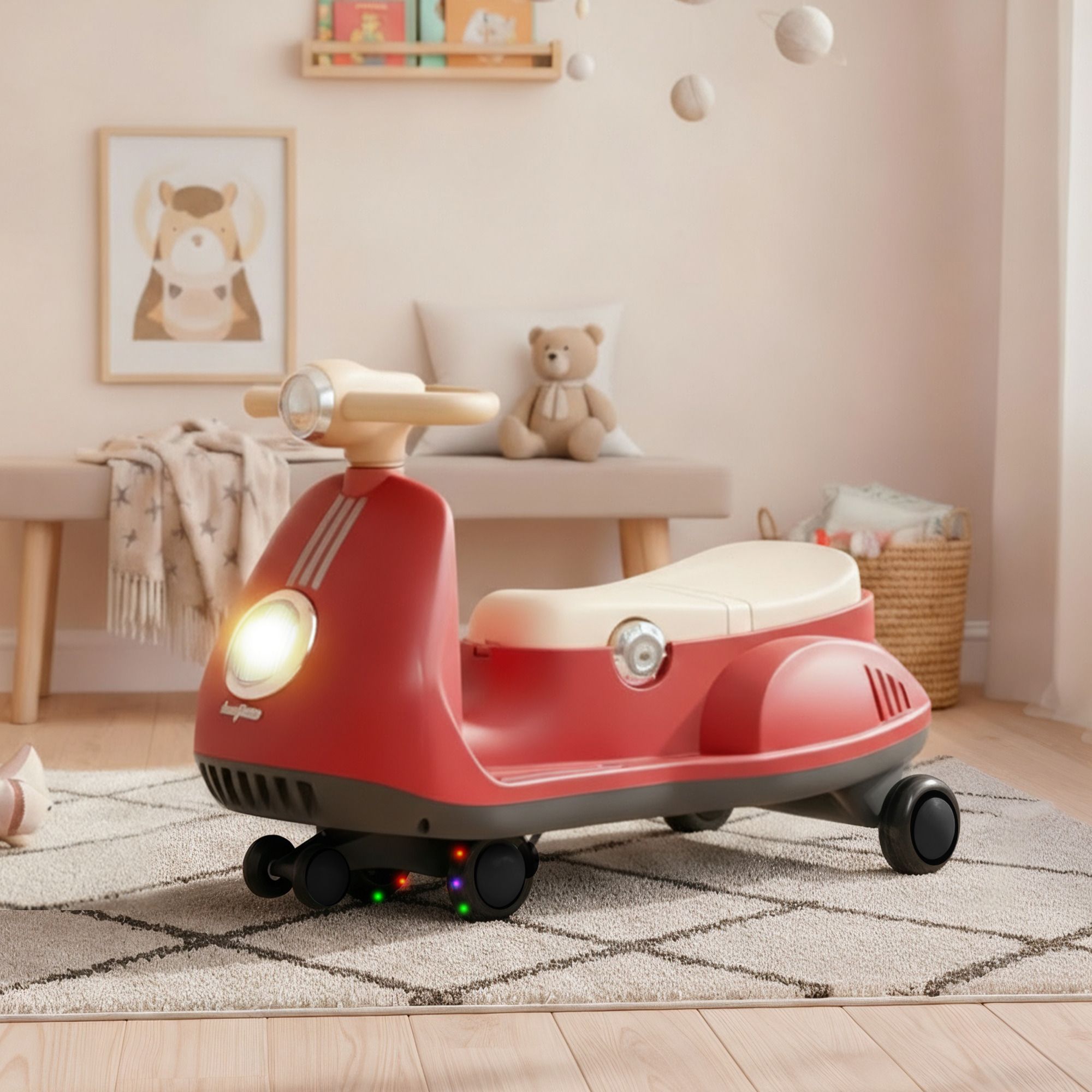 baybee Magic Swing Car for Kids Twister Push Rider Toy for Baby car with Lights & Music Rideons & Wagons Non Battery Operated Ride On-picture-33