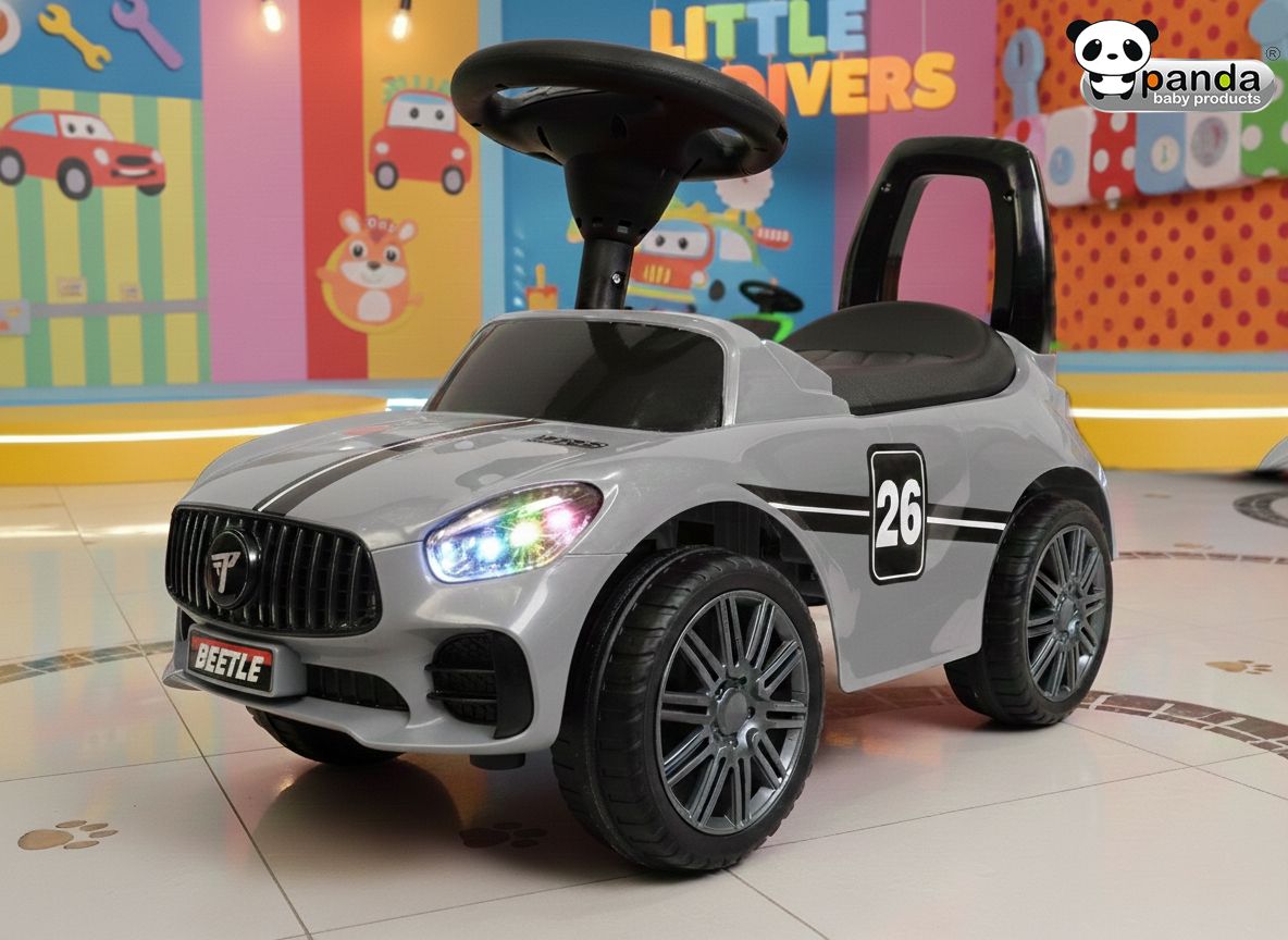 Beetle Ride on Jeep for Kids with Music & Light Car Non Battery Operated Ride On