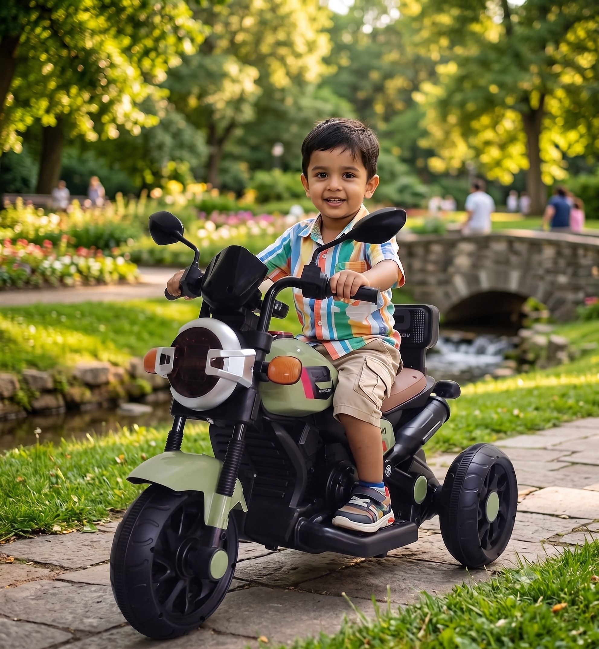 Ride Xtreme Electric Bike for Kids | 6V Battery LED Lights & Foot Accelerator Bike Battery Operated Ride On-image-49