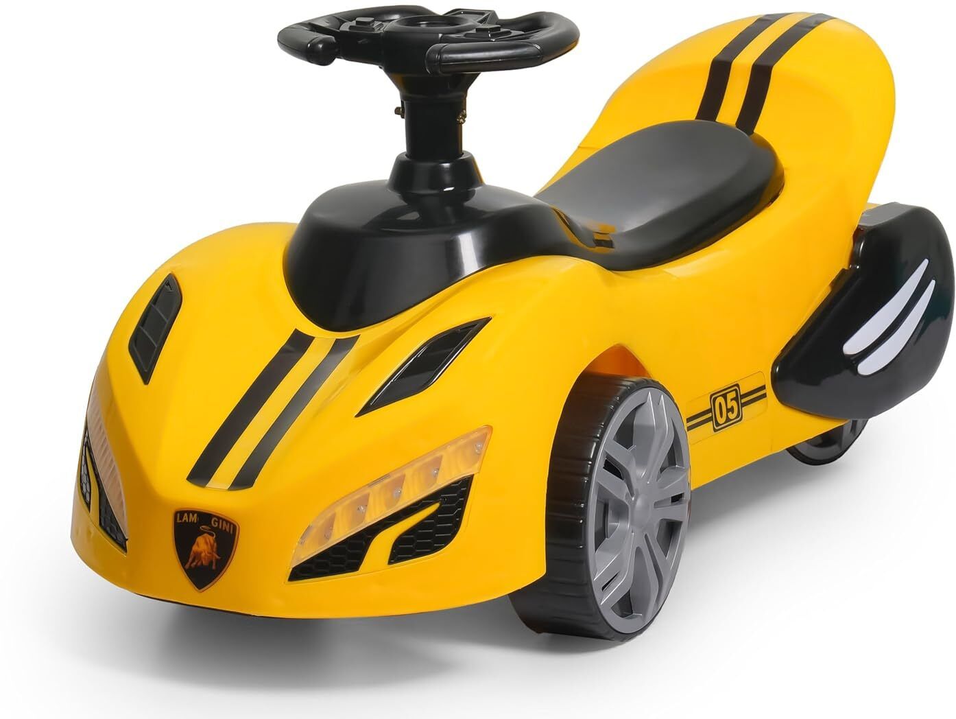 jsm Kids Ride-On Push Car – Stylish Yellow Baby Ride Car with Steering Car Non Battery Operated Ride On-picture-13