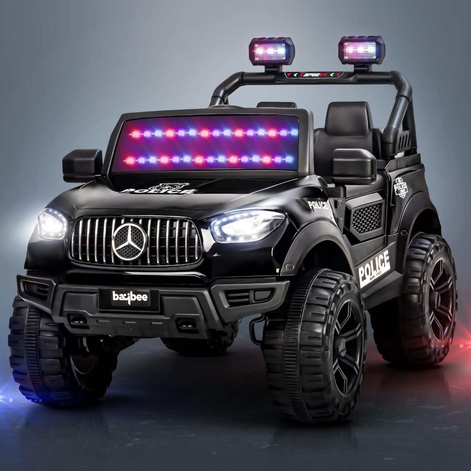 oh baby Run Battery Operated Jeep for Kids, Ride On Car for Kids with LED Light & Music Jeep Battery Operated Ride On-picture-32