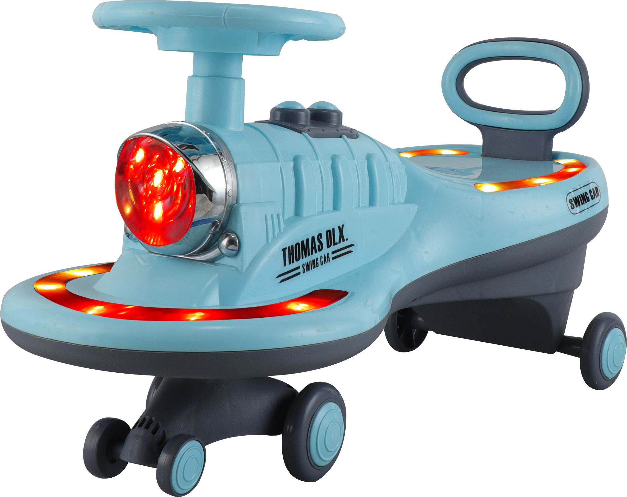 joyride Thomas DLX Light-Up Magic Car |Toy for Kids| Lights, Music & 360° Swivel Wheels Rideons & Wagons Non Battery Operated Ride On-picture-5