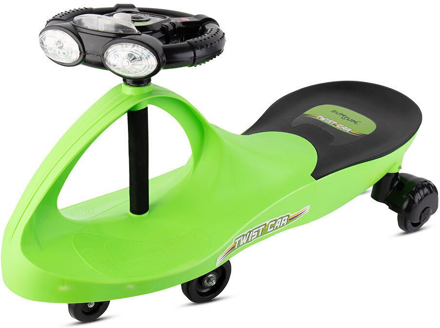 Baby Swing Car Comfortable Seat With Backrest Push Rider Steering Music & Light Car Non Battery Operated Ride On