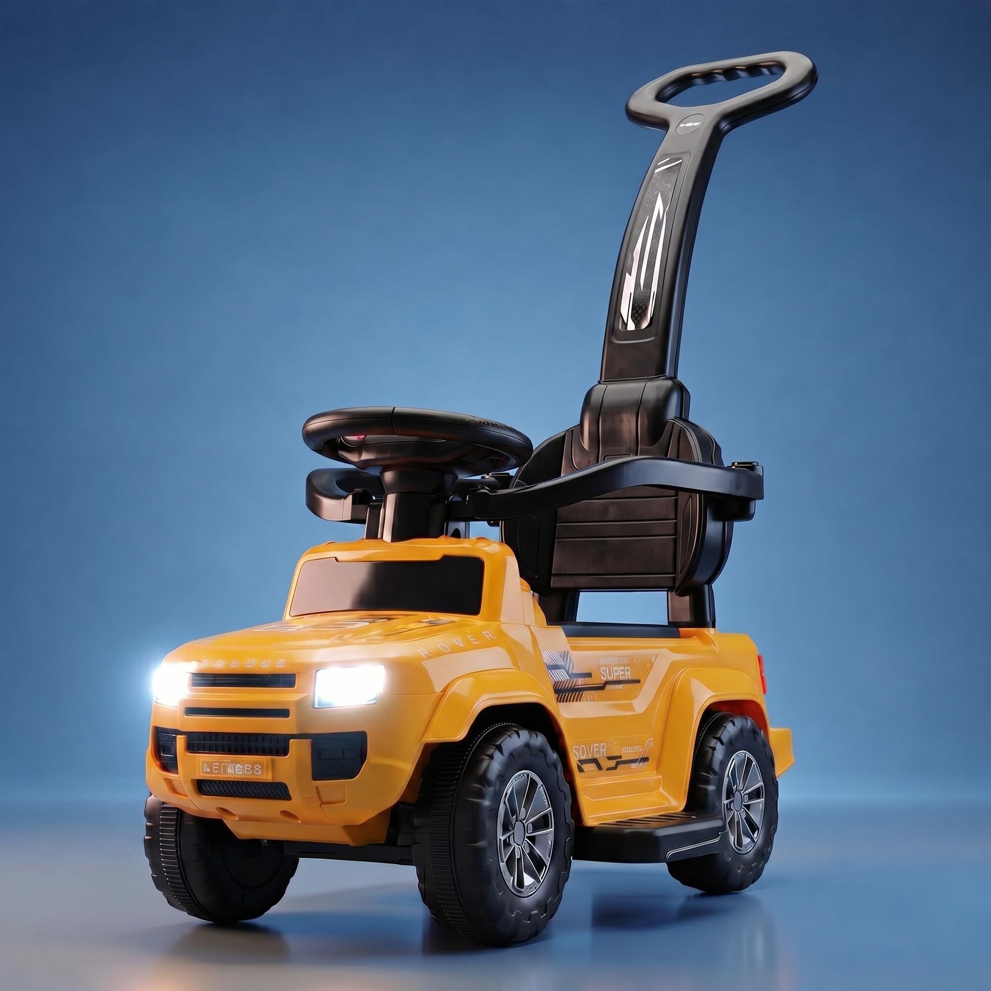 Ride on Cars for Kids | Baby Push Ride ons Toys Car with Parental Handle Rideons & Wagons Non Battery Operated Ride On-image-31