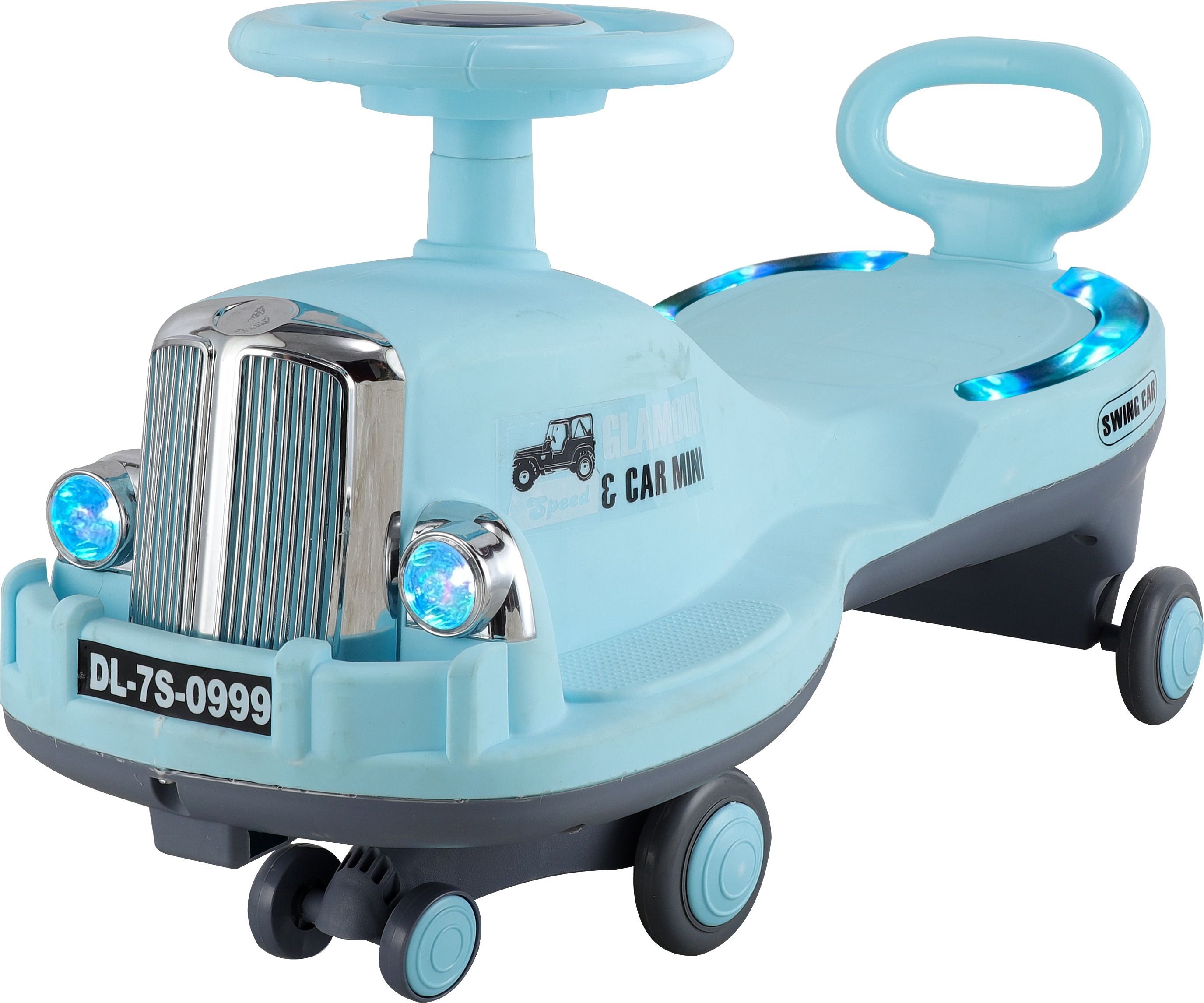 Glamour Ride On Swing Car for Kids 1-5 Years | Magic Car with Light & Music Rideons & Wagons Non Battery Operated Ride On-image-29