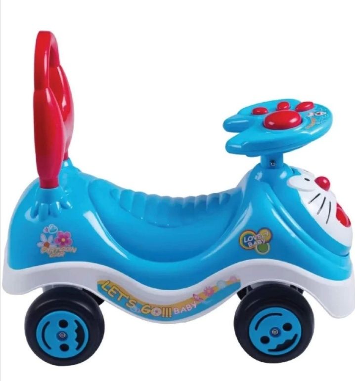 OH BABY Doraemon Magic CAR & Frog Scooter & Push Tricycle & Bicycle & Cycle Car Battery Operated Ride On-picture-16