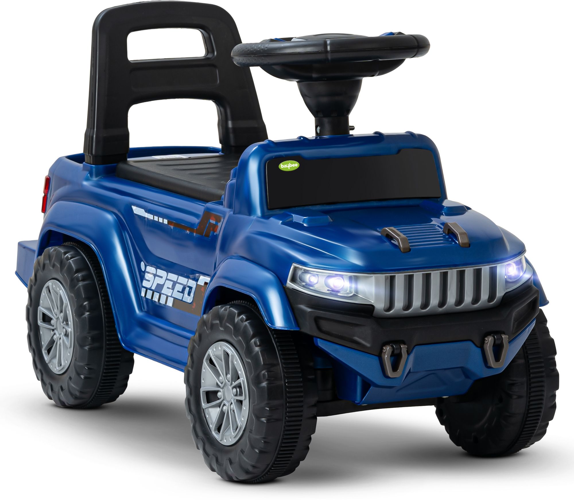 Baby Ride on Car for Kids, Push Ride on Jeep with Music, LED Light & Backrest Rideons & Wagons Non Battery Operated Ride On-image-29