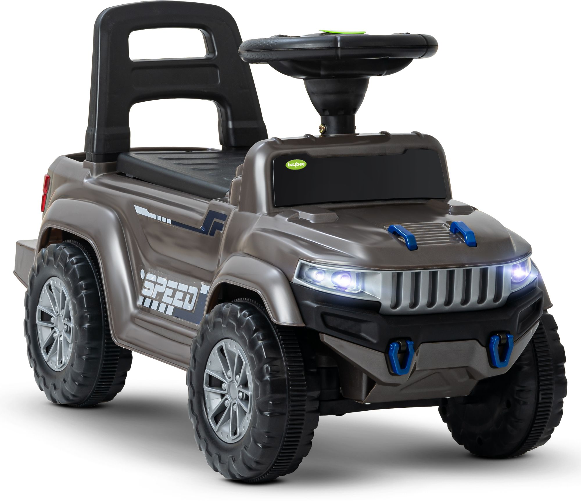 Baby Ride on Car for Kids, Push Ride on Jeep with Music, LED Light & Backrest Rideons & Wagons Non Battery Operated Ride On-image-32