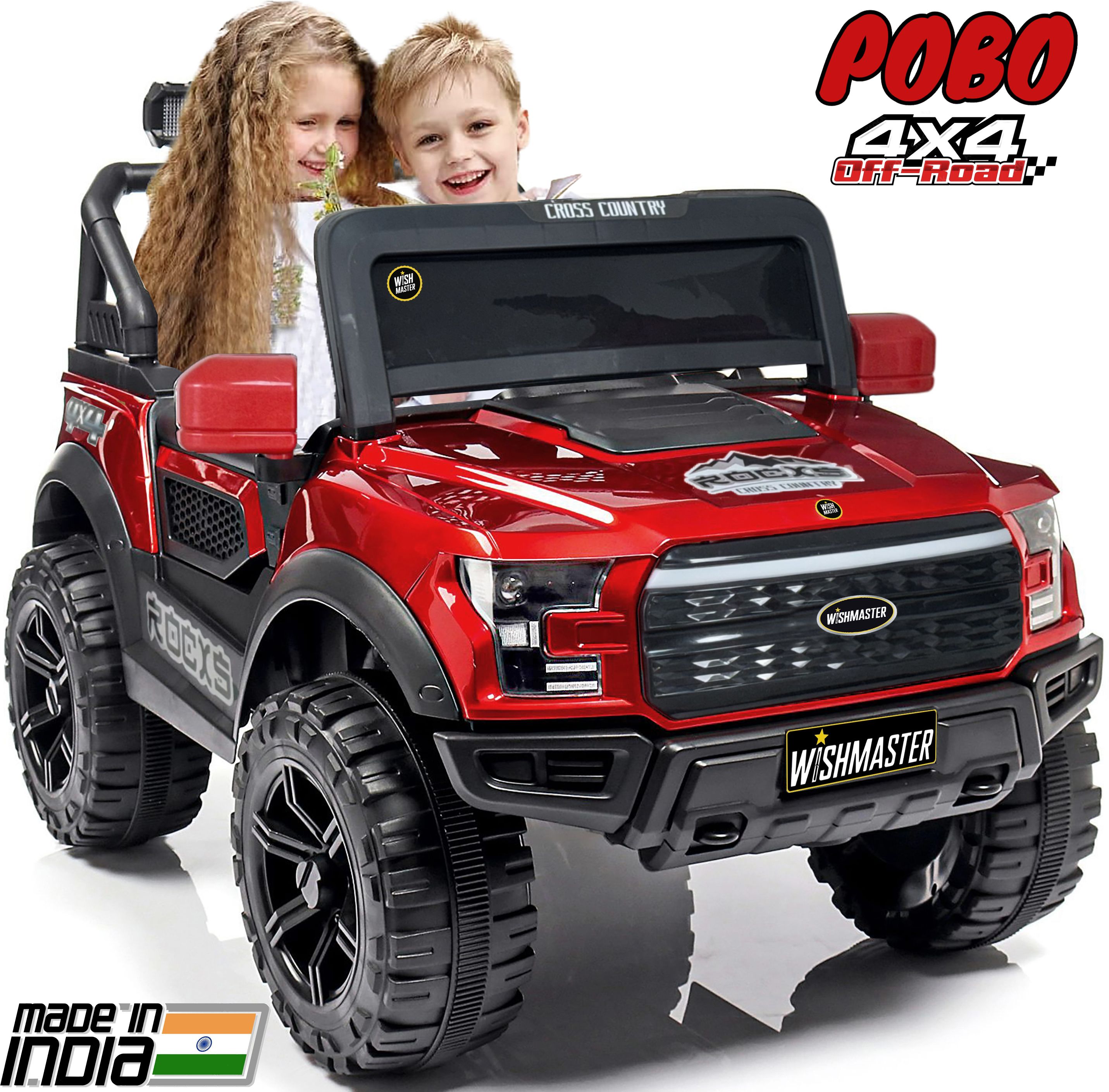 4x4 Pobo Kids Driving Jeep Car Battery Operated Ride On