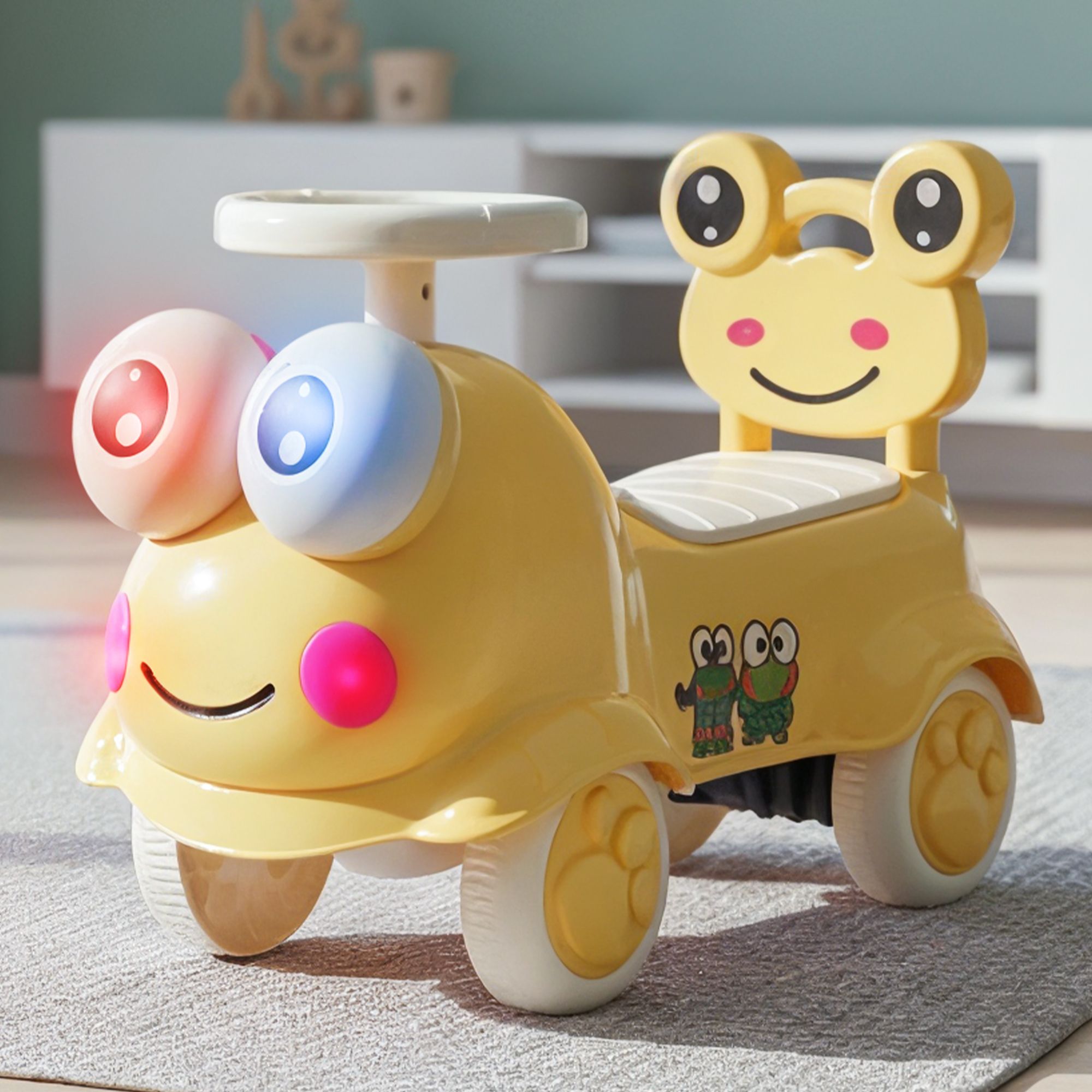 baybee Kermit Baby Ride on Car for Kids, Push Ride on Jeep with Music, Light & Backrest Rideons & Wagons Non Battery Operated Ride On-picture-40