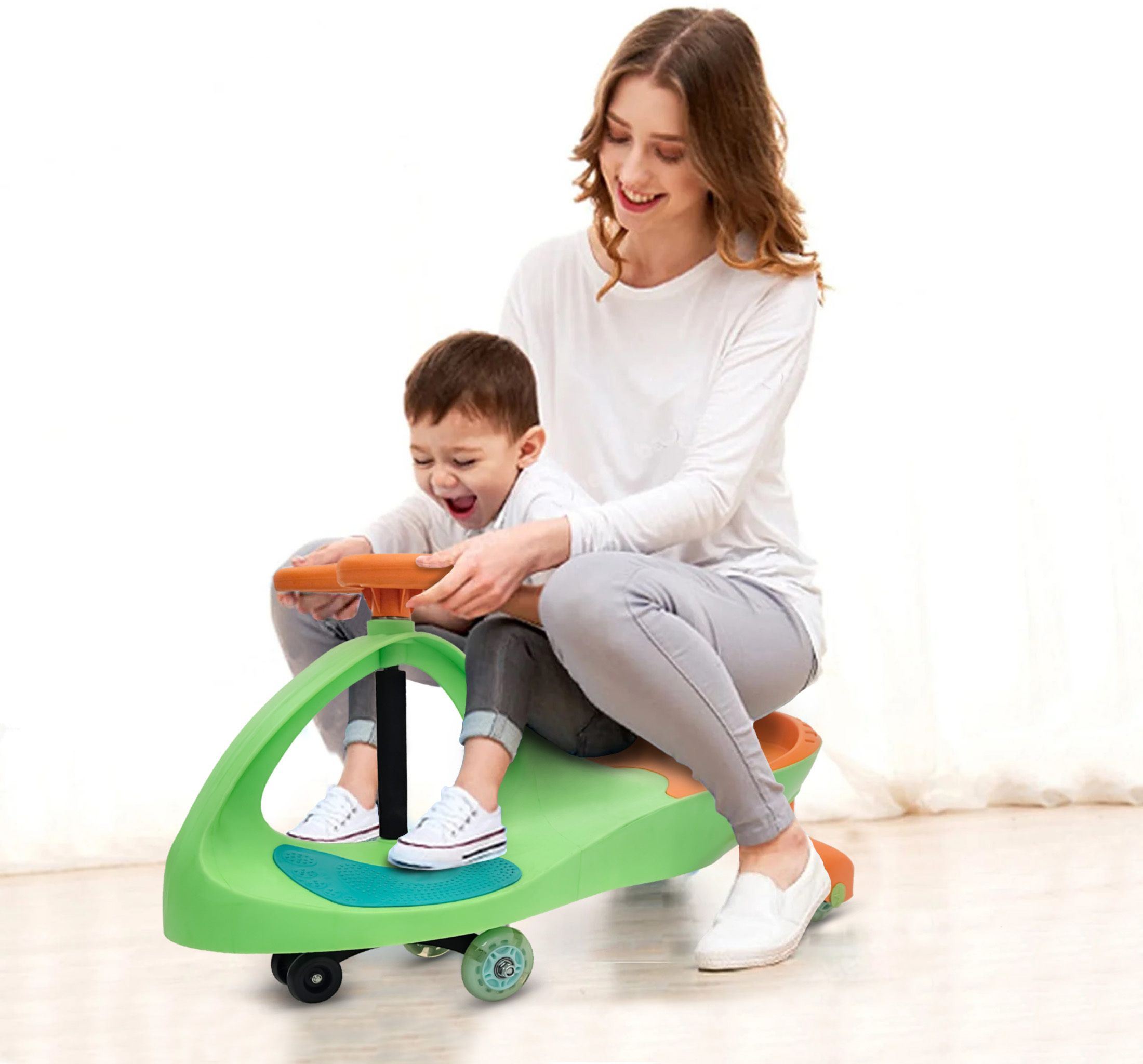 Swing Car,Ride on Wiggle Car Twist,Turn, Wiggle Movement to Steer-image-9