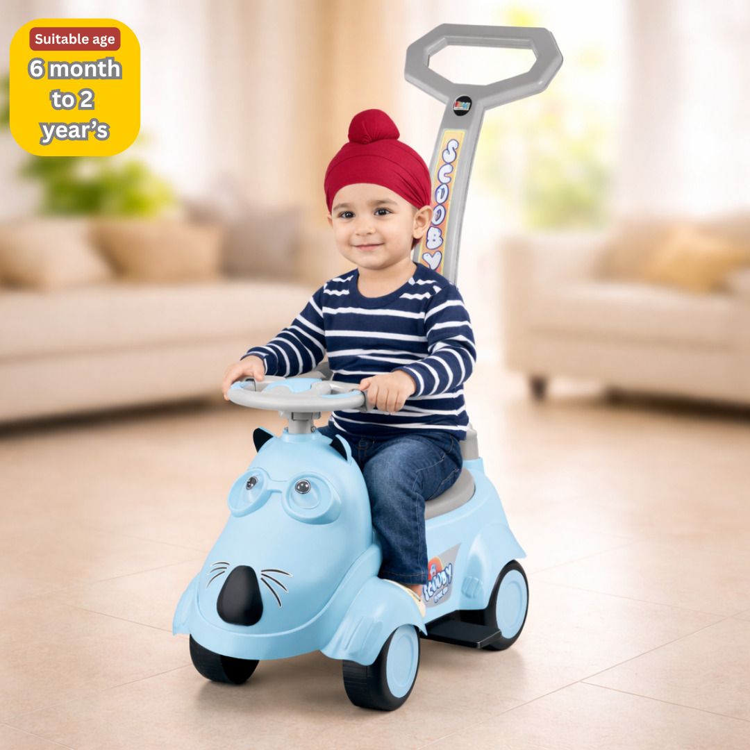 Ride On Push Car for Kids with Parent Handle & Steering | (6 Months to 2 Years) Car Non Battery Operated Ride On-image-42