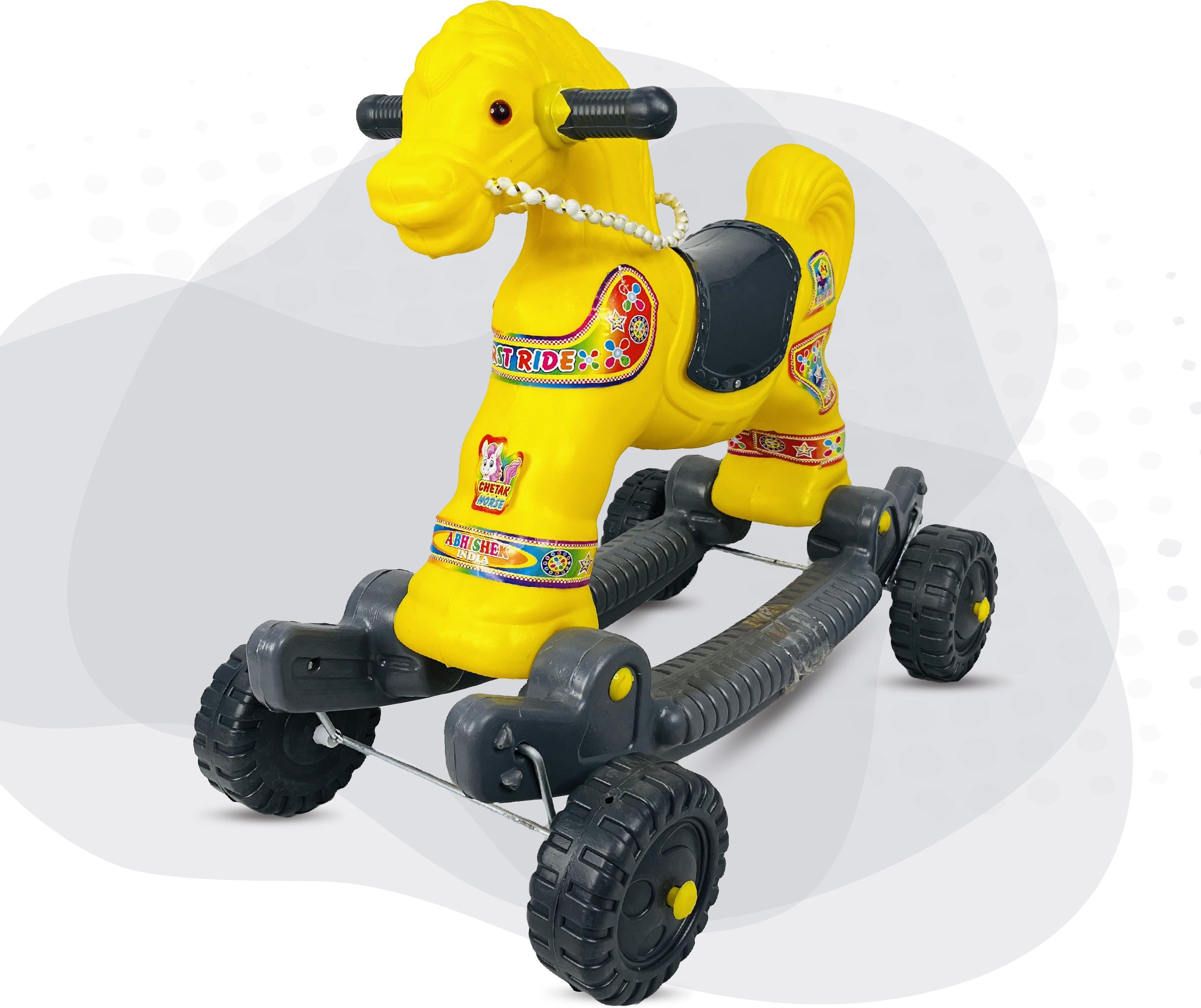 3 In 1 Rocker Cum Rider-kids Ride On Push Car Toy For Toddler Baby age 1-4 Years Rideons & Wagons Non Battery Operated Ride On-image-11