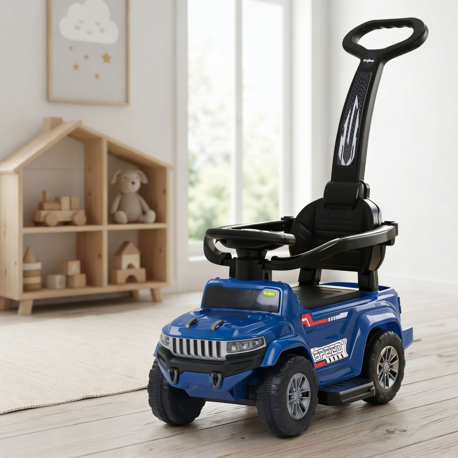 baybee Ride on Cars for Kids | Portable Baby Push Rideons with Parental Handle Rideons & Wagons Non Battery Operated Ride On-picture-20