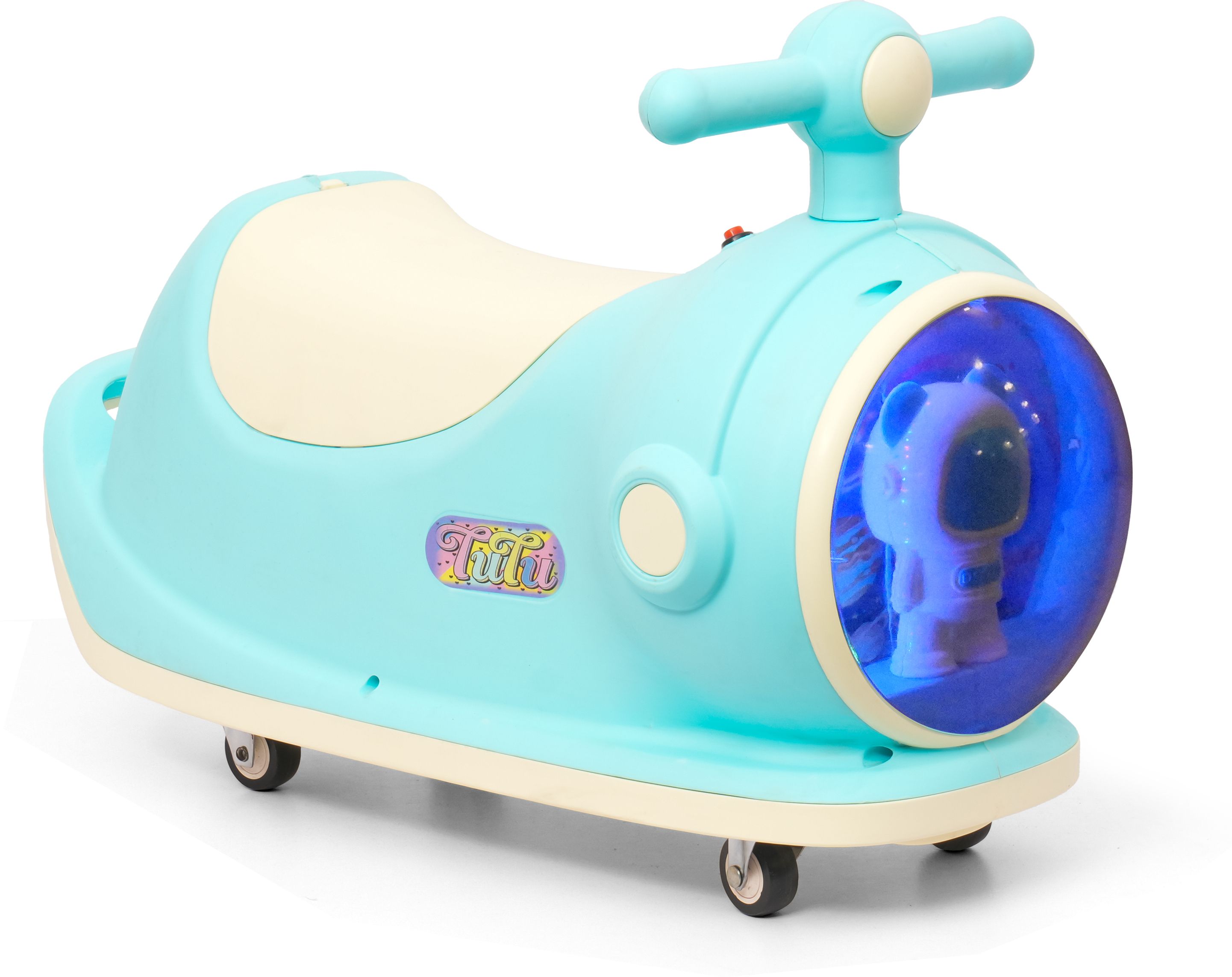 Tutu Kids Space-Themed Scooter with Astronaut Cockpit LED Lights Musical Blue-image-36