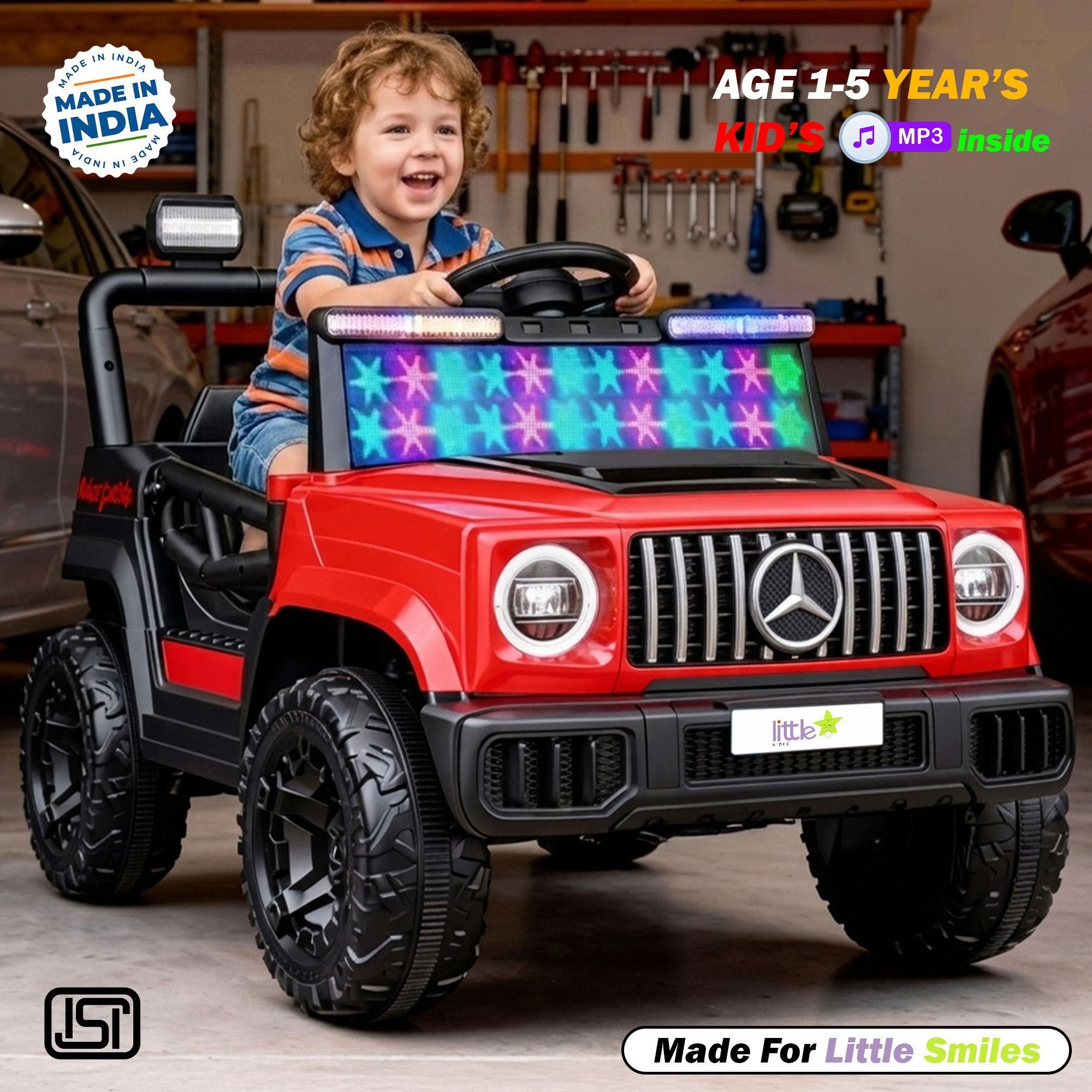 oh baby 4x4 Motor Hummer | Manual & Remote Car for Kids + RGB Lights (Age 1-6 yrs) Jeep Battery Operated Ride On-picture-18