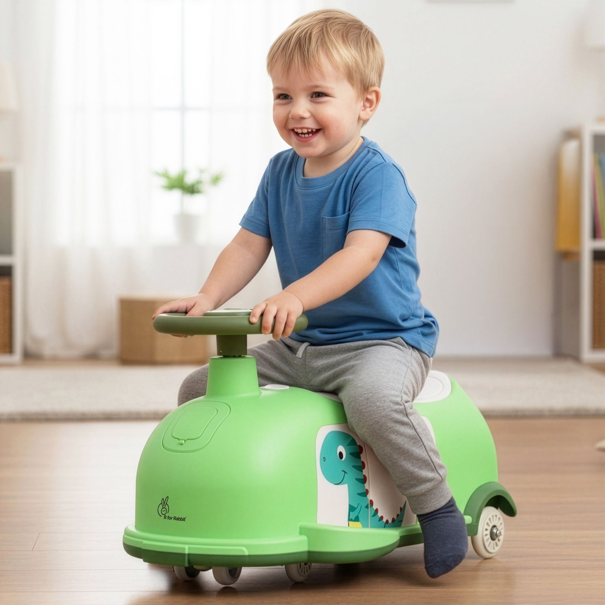 R for Rabbit Iya Iya Poppy Swing Car for Kids | Push Car | Wiggle Car |2 years+ Rideons & Wagons Non Battery Operated Ride On-picture-3