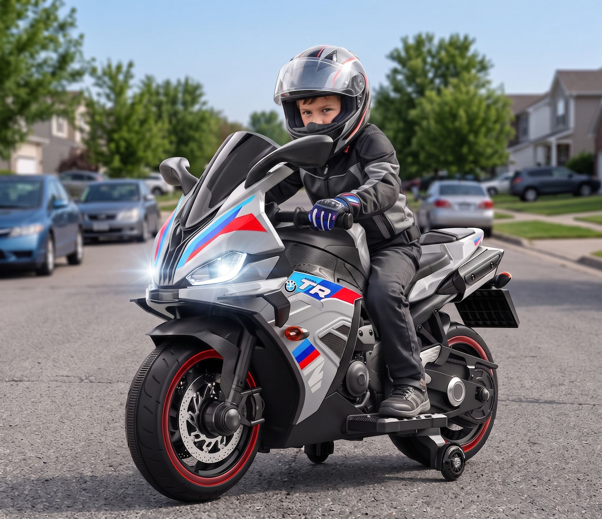 12V Battery Operated Ride On Bike for Kids, 1 to 8 Years Bike Battery Operated Ride On-image-42