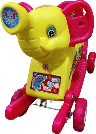 kids PLASTIC ELEPHANT WITH ROCKING FUNCTION,AMAZING COLOR Rideons & Wagons Non Battery Operated Ride On-image-8