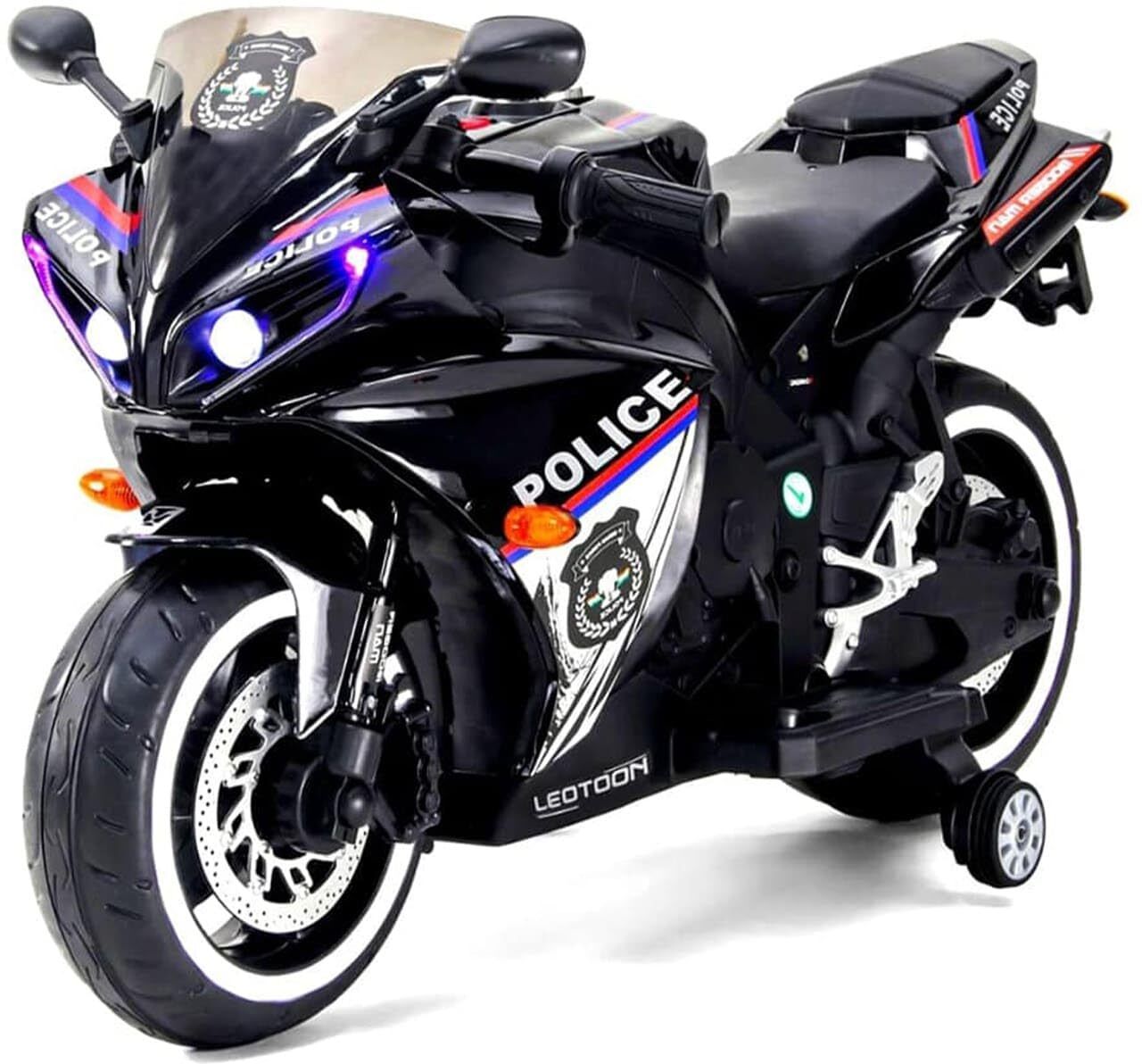 R1 Police Electric 12V Battery Operated Ride On Bike for Kids with 2 to 7 Yrs Bike Battery Operated Ride On-image-37
