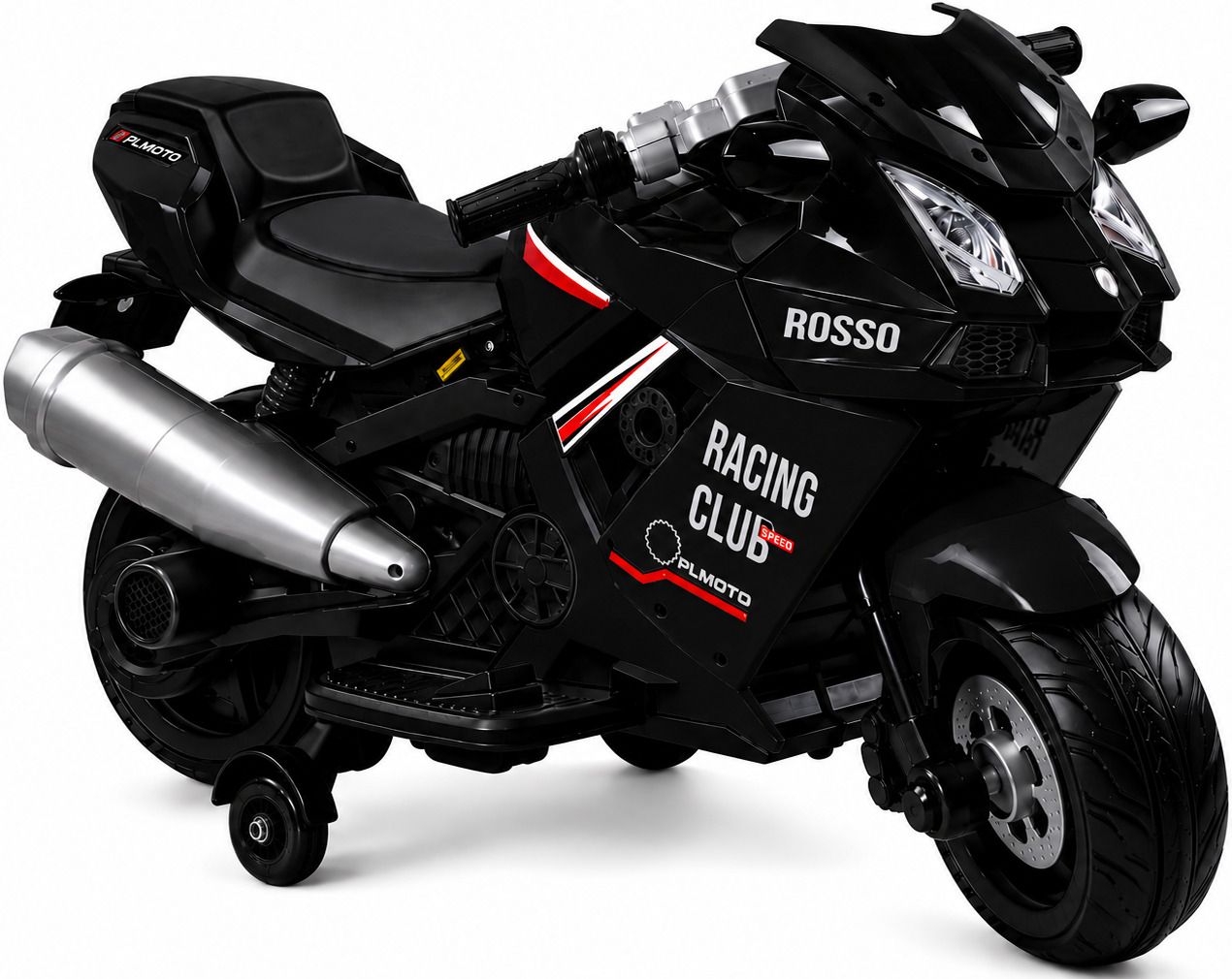 Kids Sports Bike with LED Lights, Music, USB Connectivity and Cool Design Bike Battery Operated Ride On-image-6